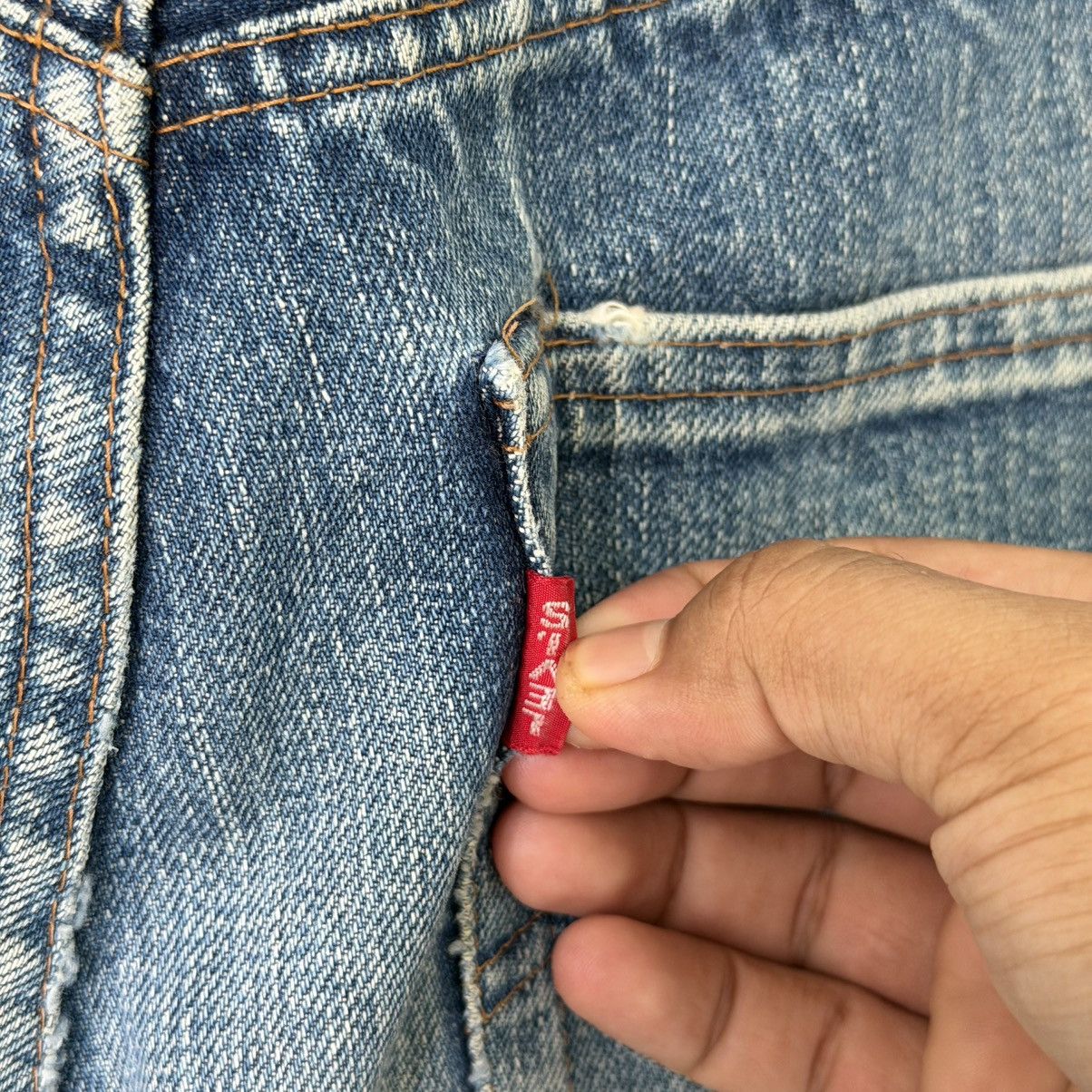 Levi's Vintage Levis Selvedge Big E jeans 502XX Japan Size US 33 - 6 Thumbnail