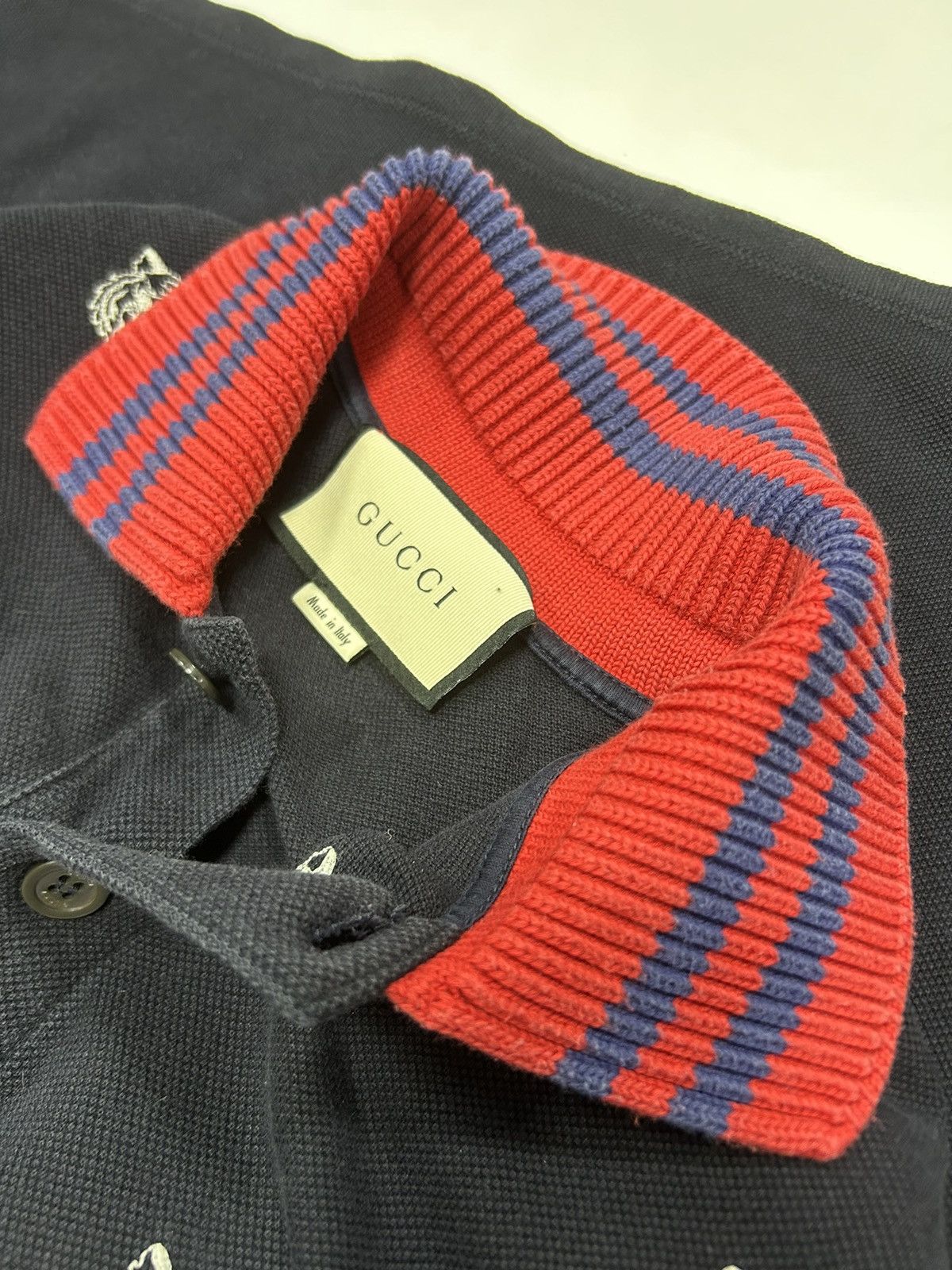 Gucci Gucci Polo Tigers Logo Shirt Size US XS / EU 42 / 0 - 9 Thumbnail