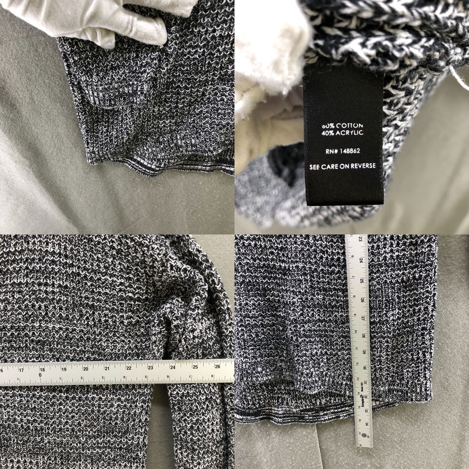 Torrid Torrid Gray Knit V-Neck Sweater Tunic Top Womens 1X Cotton Blend Pullover Long Sleeve Casual 1X Womens Sweater Gray Knit V-Neck Torrid Size XL / US 12-14 / IT 48-50 - 8 Thumbnail