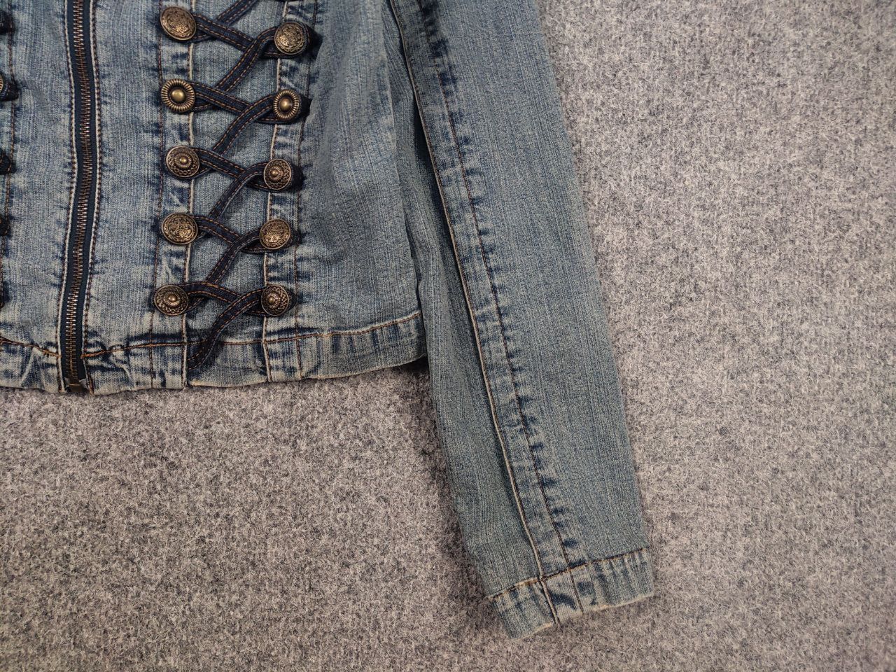 Vintage Napoleon Denim Hysteric Zip Jacket LGB Opium Y2K