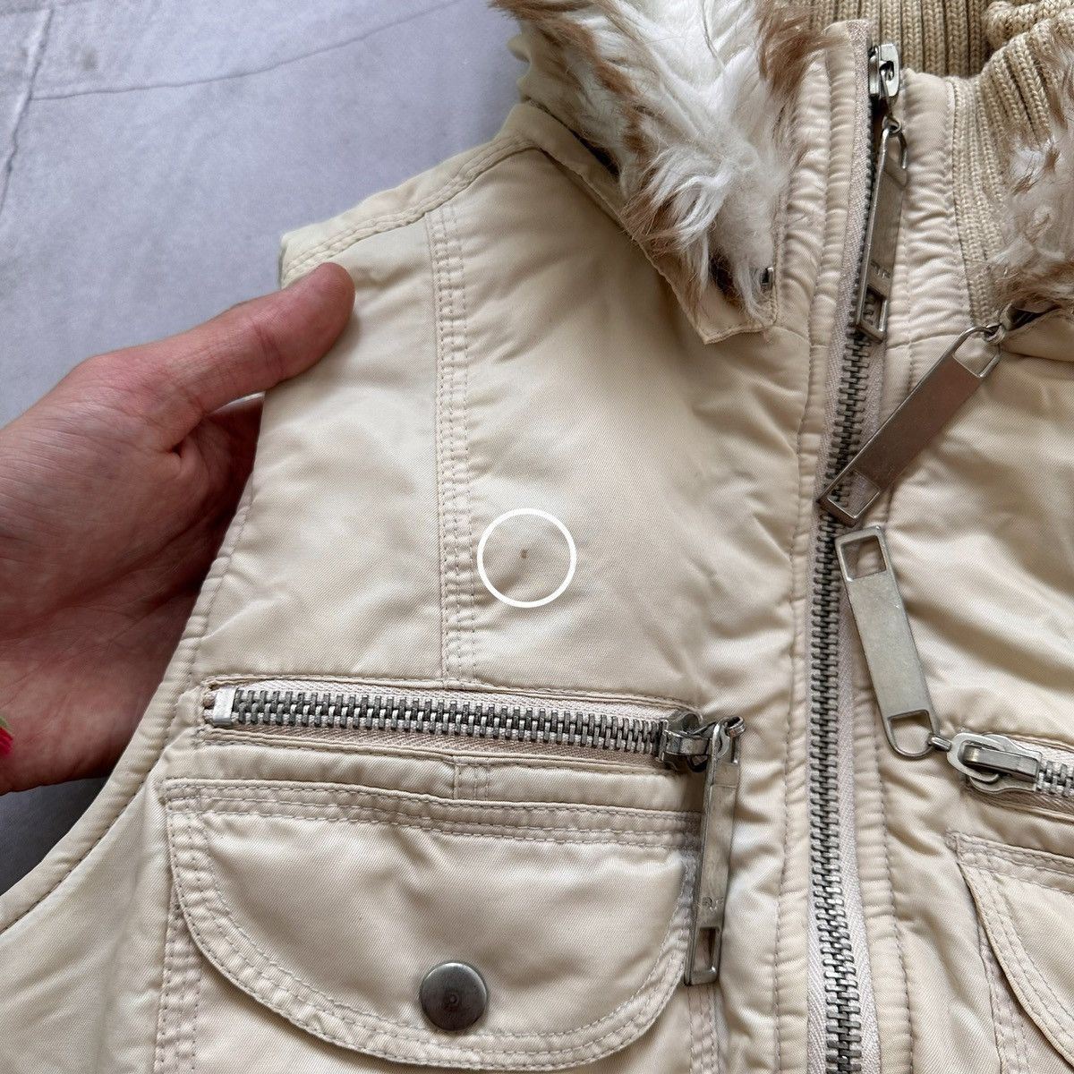 If Six Was Nine × Japanese Brand × Le Grande Bleu (L.G.B.) Vest LGB If Six Was Nine Style Faux Fur Zip Vintage Jacket Size S / US 4 / IT 40 - 11 Thumbnail