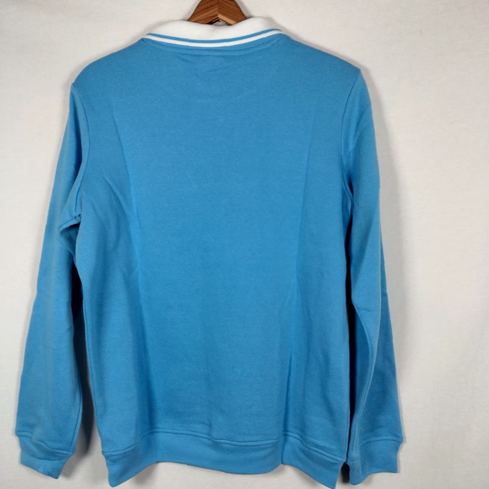 Vintage Adrian Delafield Sweatshirt Women M Collared Blue Horse Equestrian Embroidered Knit Pullover Regular Size Blue Womens Size M / US 6-8 / IT 42-44 - 3 Thumbnail