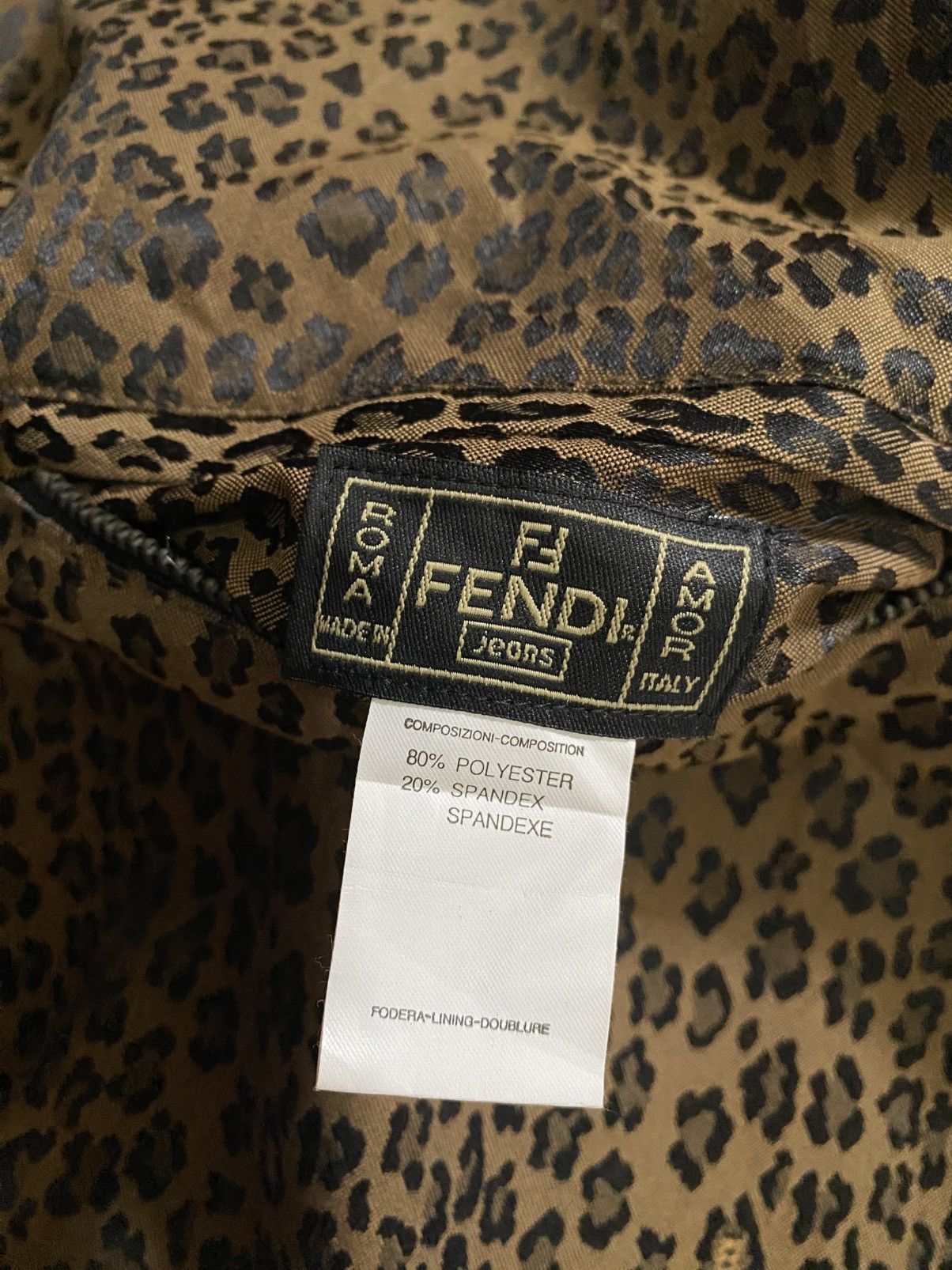 Fendi Vintage Fendi Reversible Leopard monogram black Jacket Size US L / EU 52-54 / 3 - 5 Thumbnail