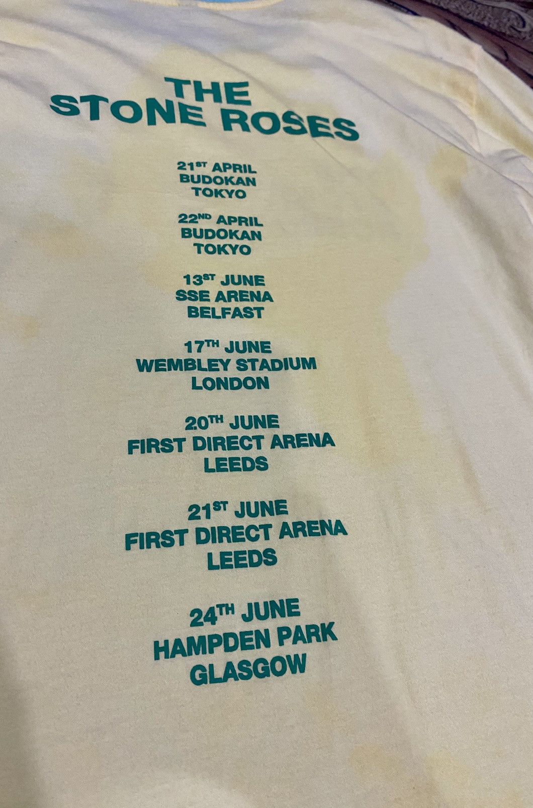 Band Tees × Vintage vtg stone roses tour jpn Size US L / EU 52-54 / 3 - 4 Thumbnail
