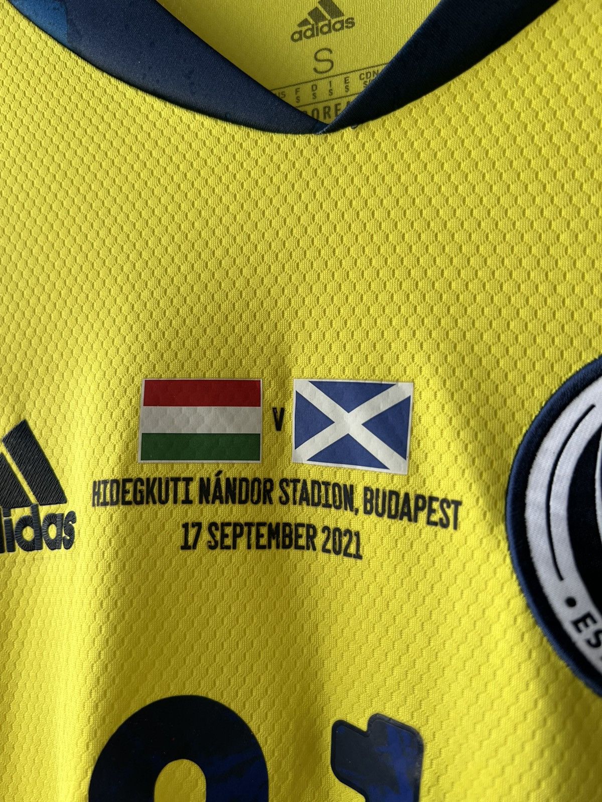 Adidas 2019 SCOTLAND TEAM #21 CUMINGS WORLD CUP SOCCER JERSEY S Size US S / EU 44-46 / 1 - 5 Thumbnail