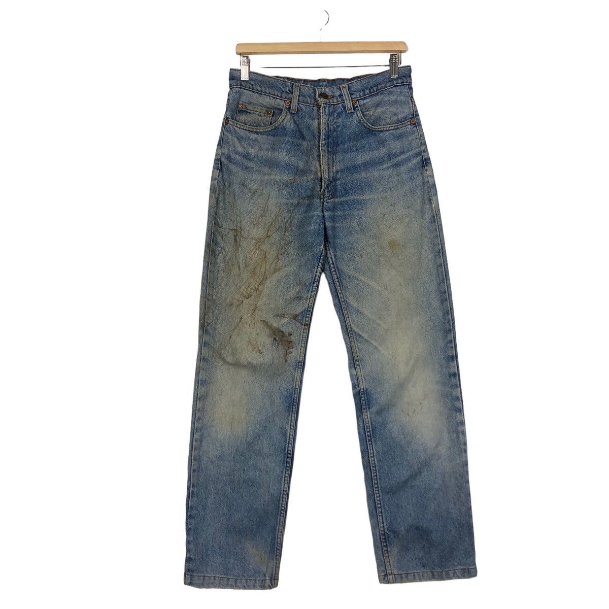 Levi's 🔥90’s Vintage Selvedges Distressed Jeans Levi’s Made in USA Size US 30 / EU 46 - 2 Thumbnail