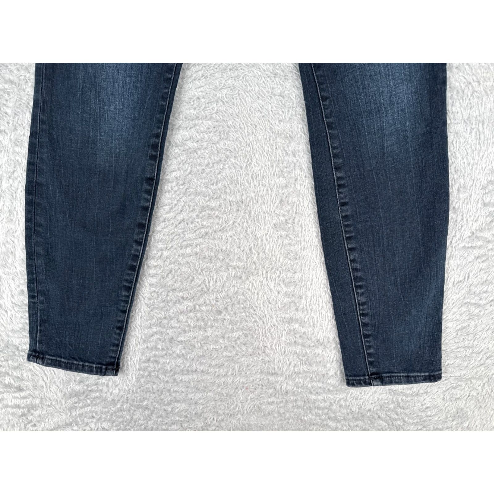 Denime &Denim Jeans Womens 27x25 Blue Denim Skinny Low Waist Dark Cotton Blend Size 27" / US 4 / IT 40 - 2 Thumbnail