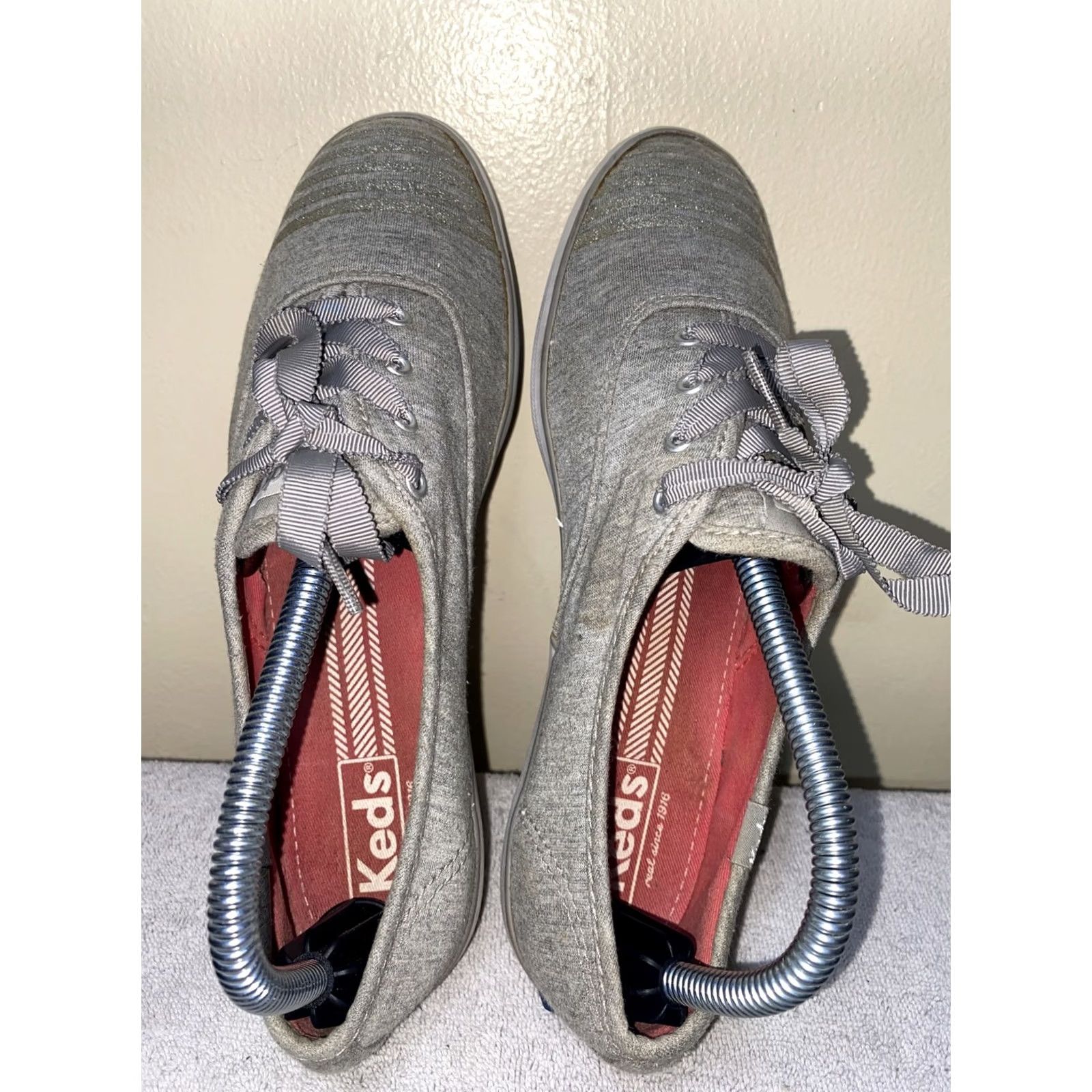 Keds Keds Champion Sneaker Womens Size 8.5 Gray Lace Up Low Top Walking Shoes Shoes Brand: Keds (adjusted to fit rules?) Size S / US 4 / IT 40 - 5 Thumbnail