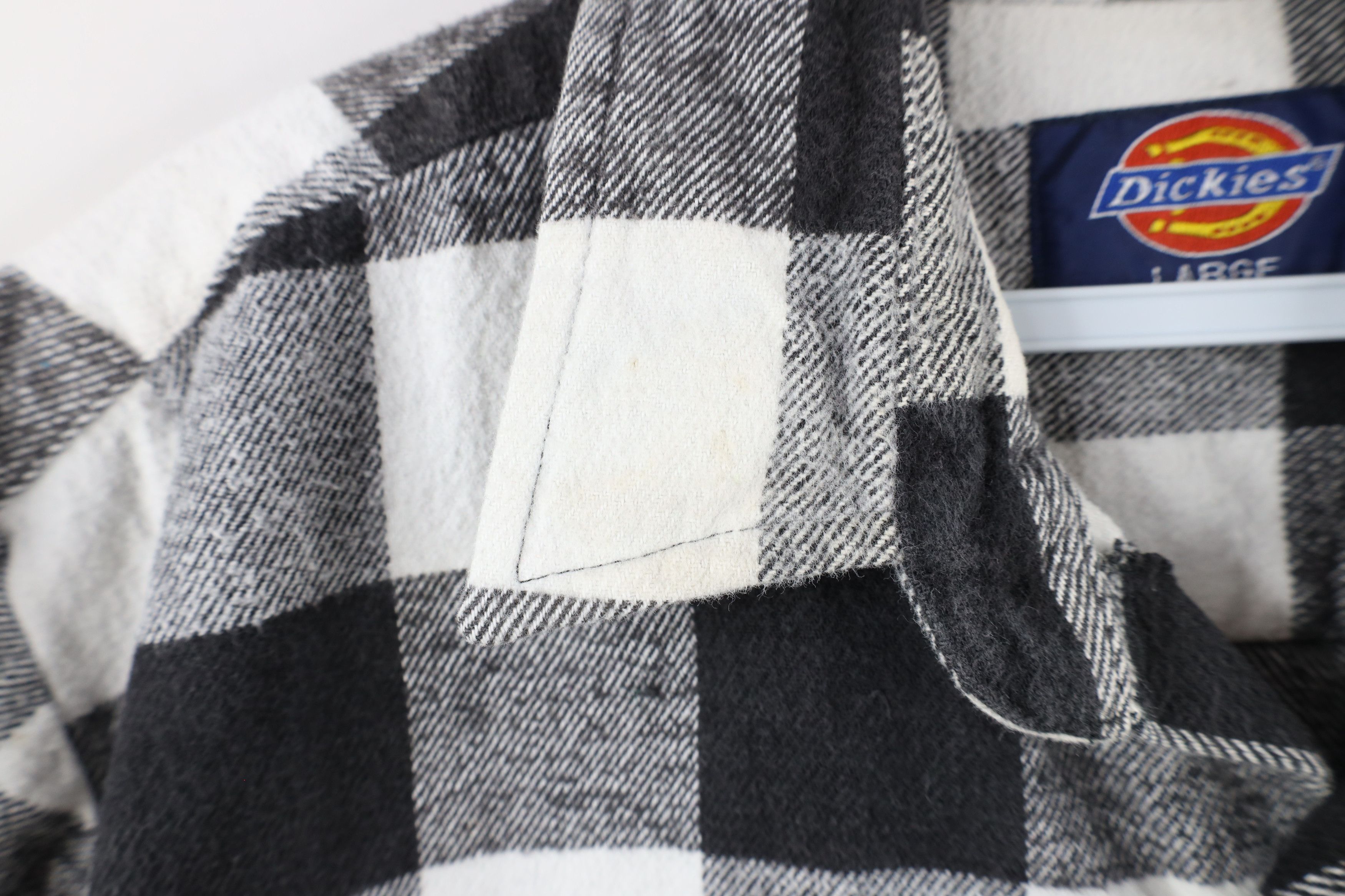 Dickies × Vintage Vintage 90s Dickies Heavyweight Flannel Button Shirt Plaid Size US L / EU 52-54 / 3 - 9 Thumbnail