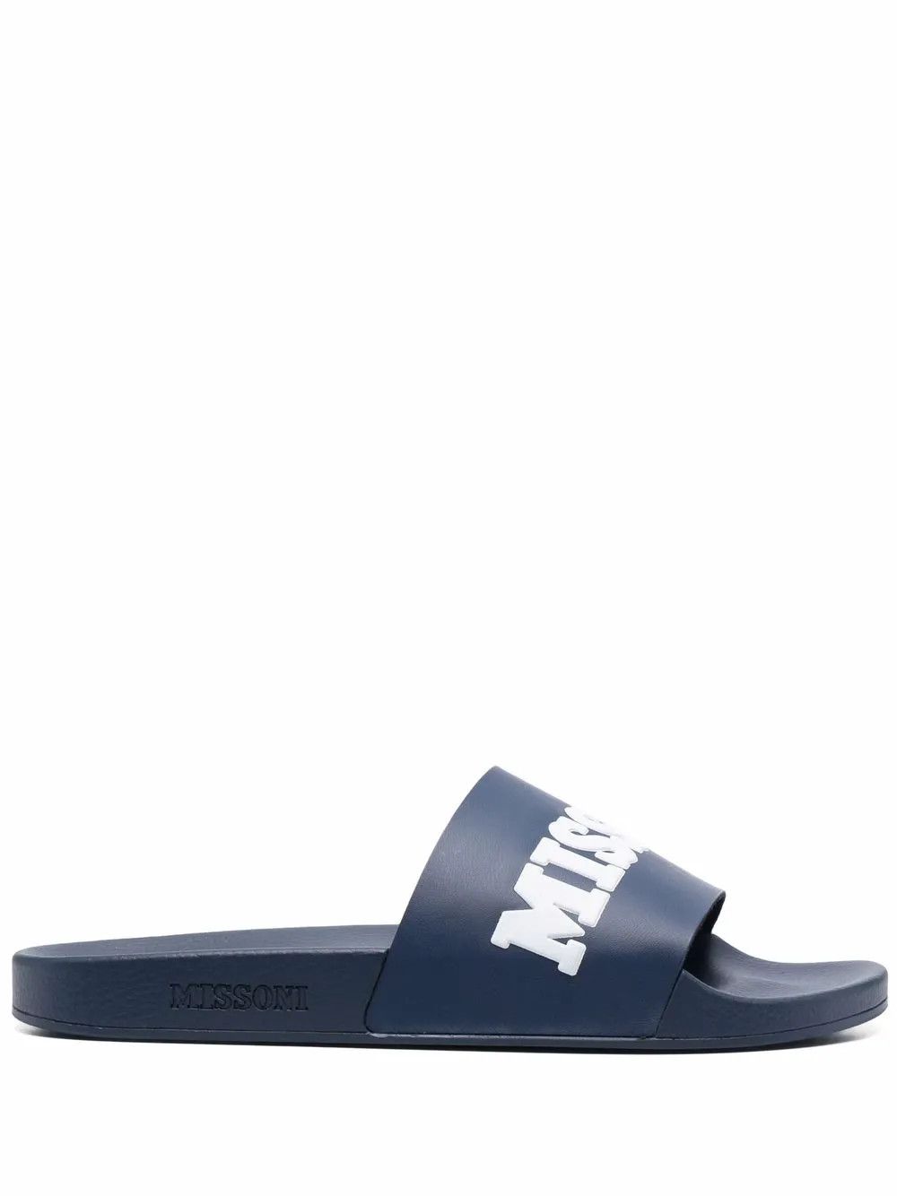 Missoni o1y0225 Logo Slippers in Navy Blue Size US 12 / EU 45 - 1 Thumbnail