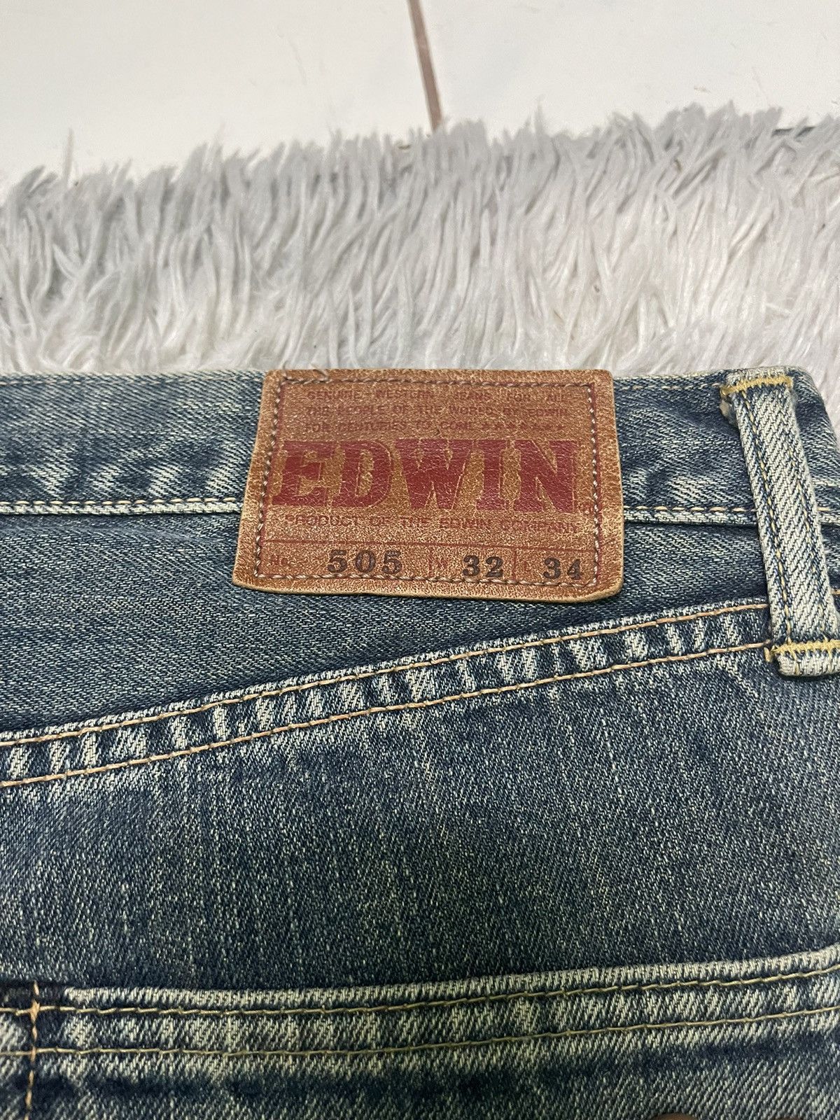 Edwin VINTAGE EDWIN 505 DISTRESSED JEANS Size US 31 - 16 Thumbnail