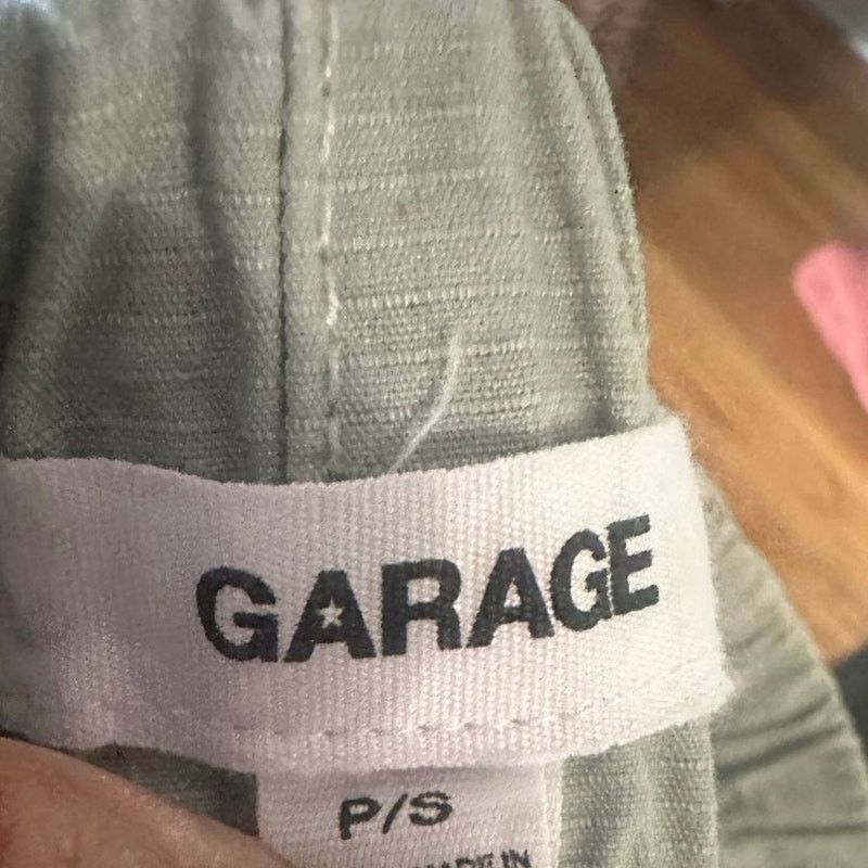 Garage Garage Sage Green Relaxed Fit Shorts | Elastic Waist Comfort Size 26" / US 2 / IT 38 - 6 Thumbnail
