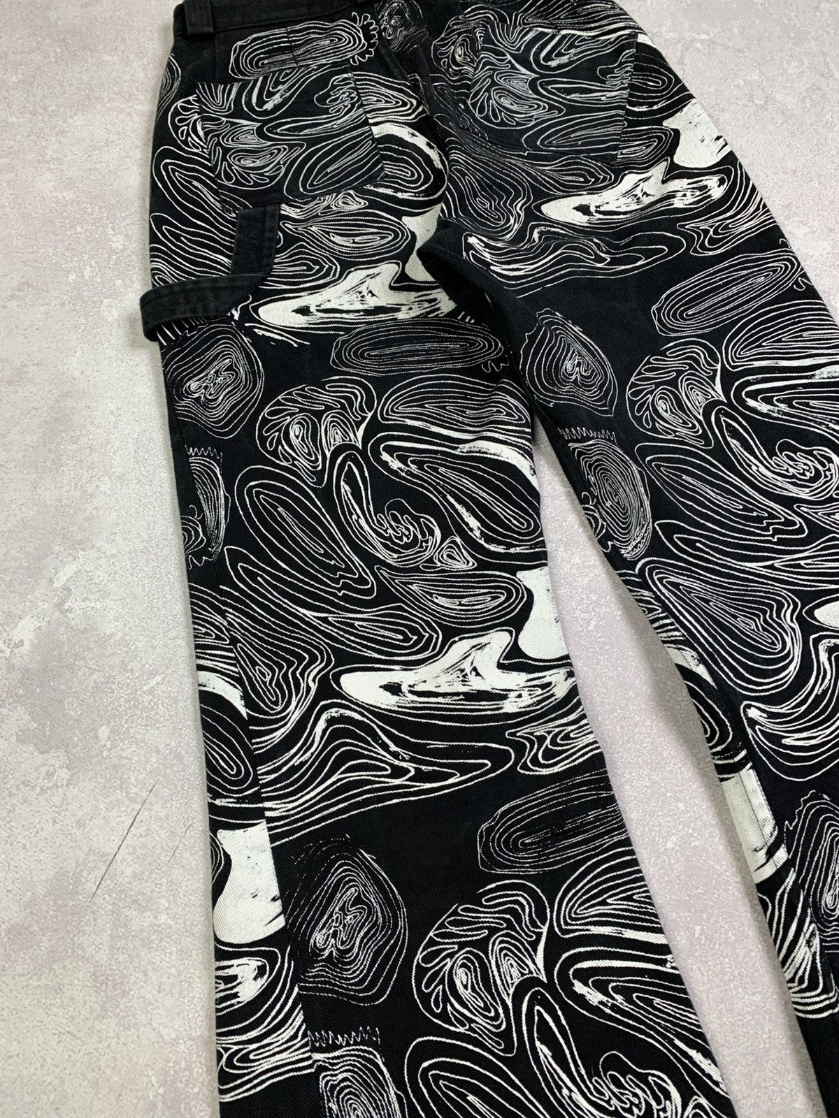 Drain Gang Archive Claire Barrow Flared Jeans Size 27" / US 4 / IT 40 - 14 Thumbnail