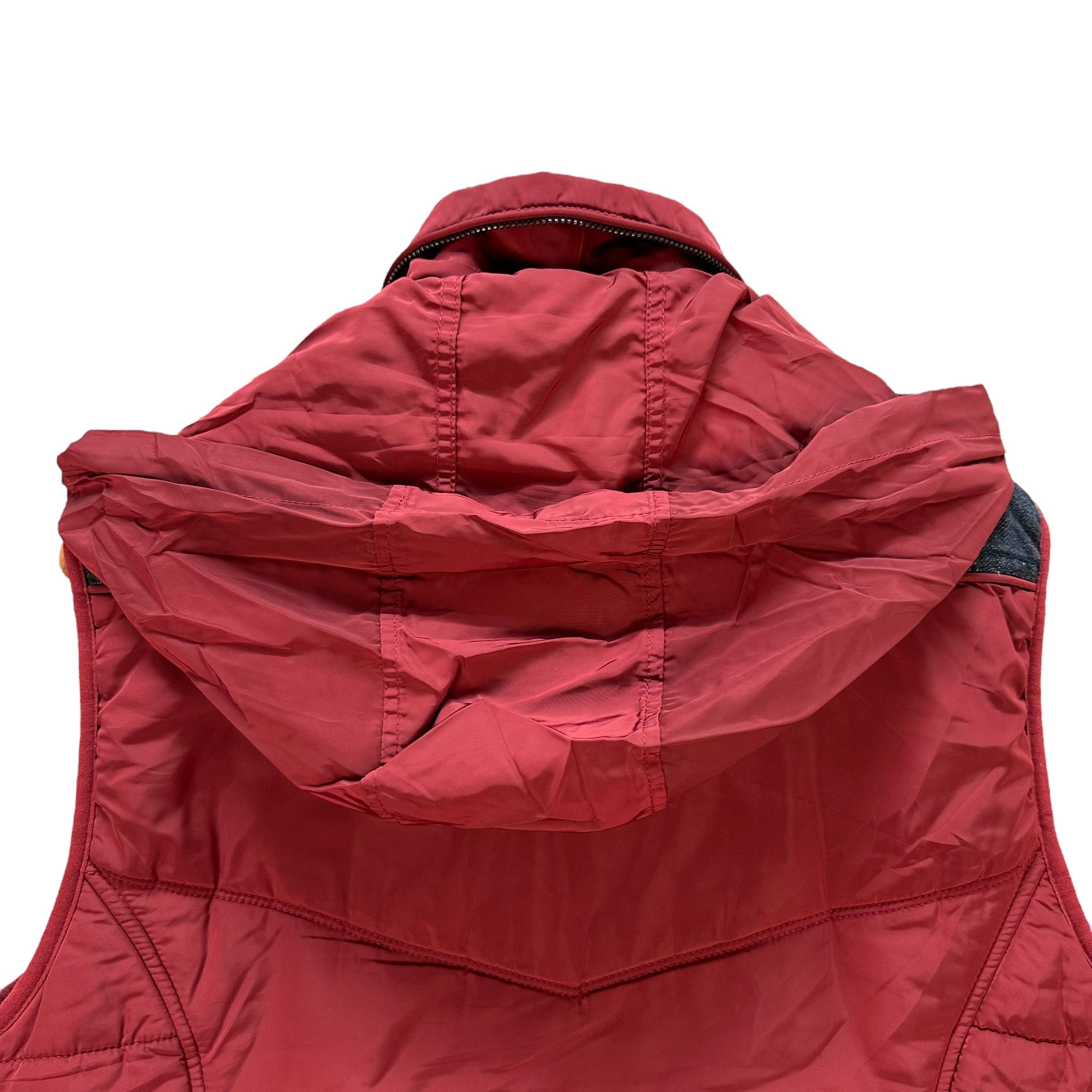 Diesel DIESEL DuPont Teflon Red Puffer Hooded Vest #A79-1904 Size US M / EU 48-50 / 2 - 19 Thumbnail