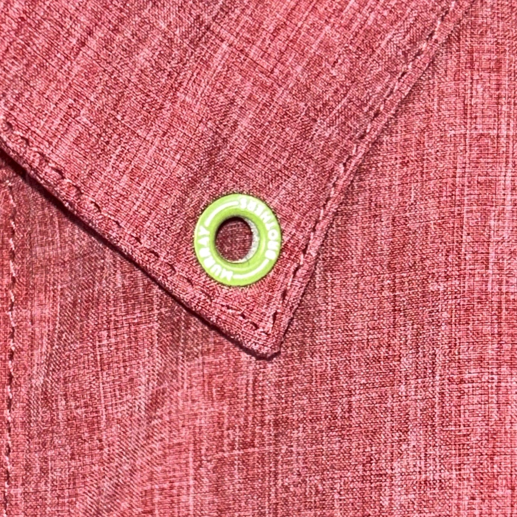 Vintage William Murray Mens Button-Down Shirt 2XL Long Sleeve Red Polyester Spandex Size US XXL / EU 58 / 5 - 7 Thumbnail