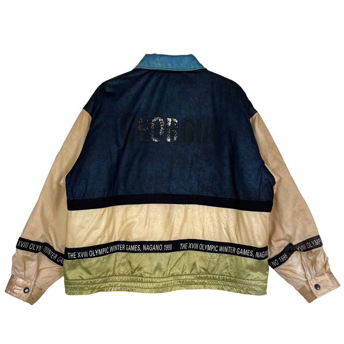 Japanese Brand × USA Olympics × Vintage 💥98 NAGANO OLYMPIC GEORGIA BOMBER JACKET Size US L / EU 52-54 / 3 - 11 Thumbnail