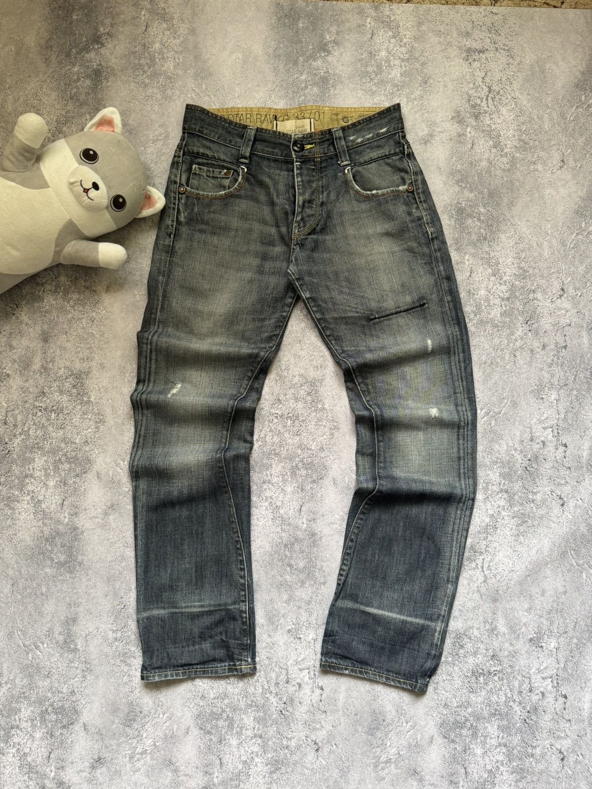 G-Star G-Star Raw 3301 Denim Jeans Faded Grey Size US 31 - 7 Thumbnail