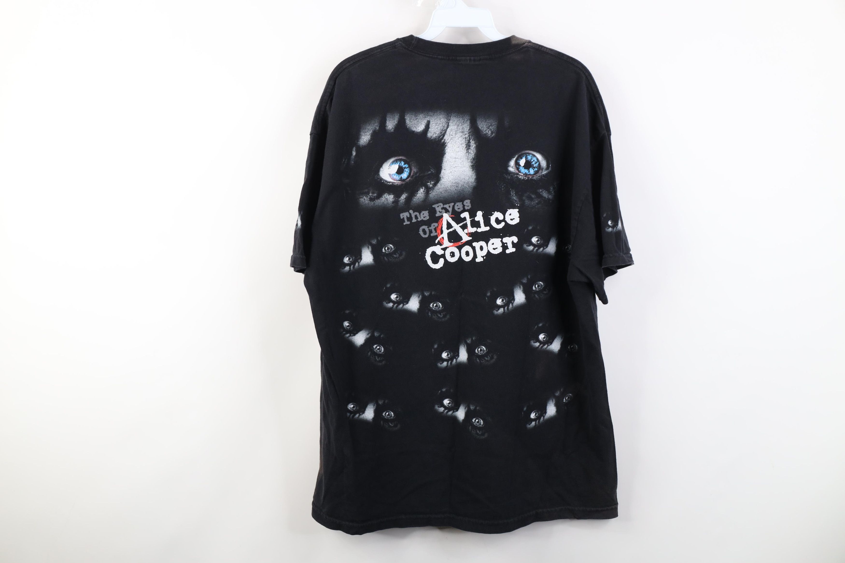 Vintage Vintage 90s Y2K The Eyes of Alice Cooper All Over T-Shirt Size US XL / EU 56 / 4 - 12 Thumbnail