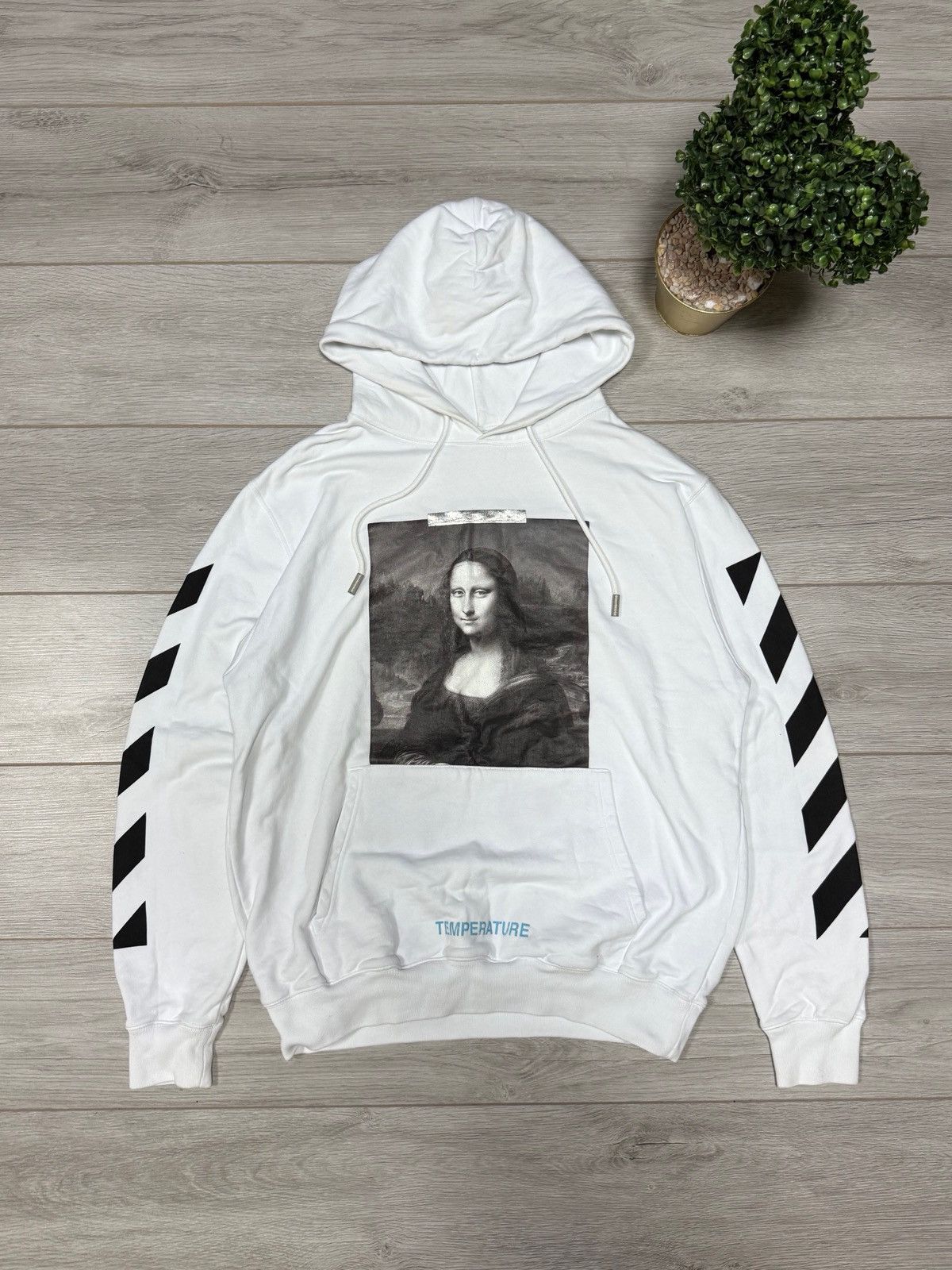 Off-White Off White Mona Lisa temperature hoodie arrows tapes Size US L / EU 52-54 / 3 - 1 Thumbnail