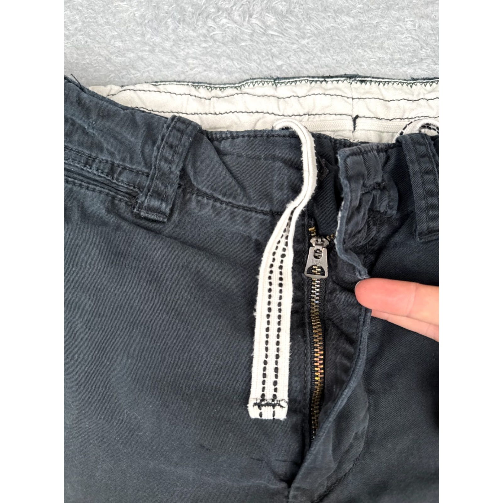 Tommy Bahama Ralph Lauren Shorts Men 33 Black Chino 100% Cotton Flat Front 33x10 READ ME Size US 33 - 6 Thumbnail