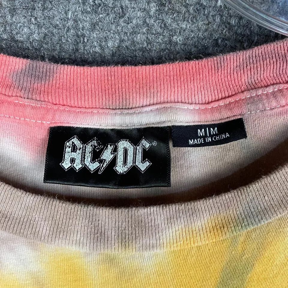 AC/DC ACDC Shirt Men's Medium Tie Dye Short Sleeve Band Tee Size US M / EU 48-50 / 2 - 3 Thumbnail