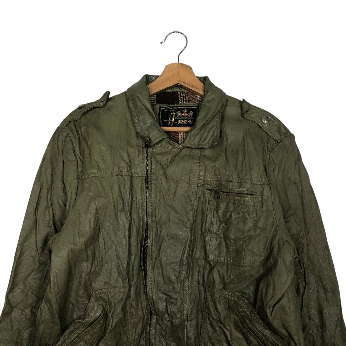 Japanese Brand 🔥VINTGE BIKER LEATHER JACKET BLANKET A REX ISSEY MIYAKE Size US L / EU 52-54 / 3 - 6 Thumbnail