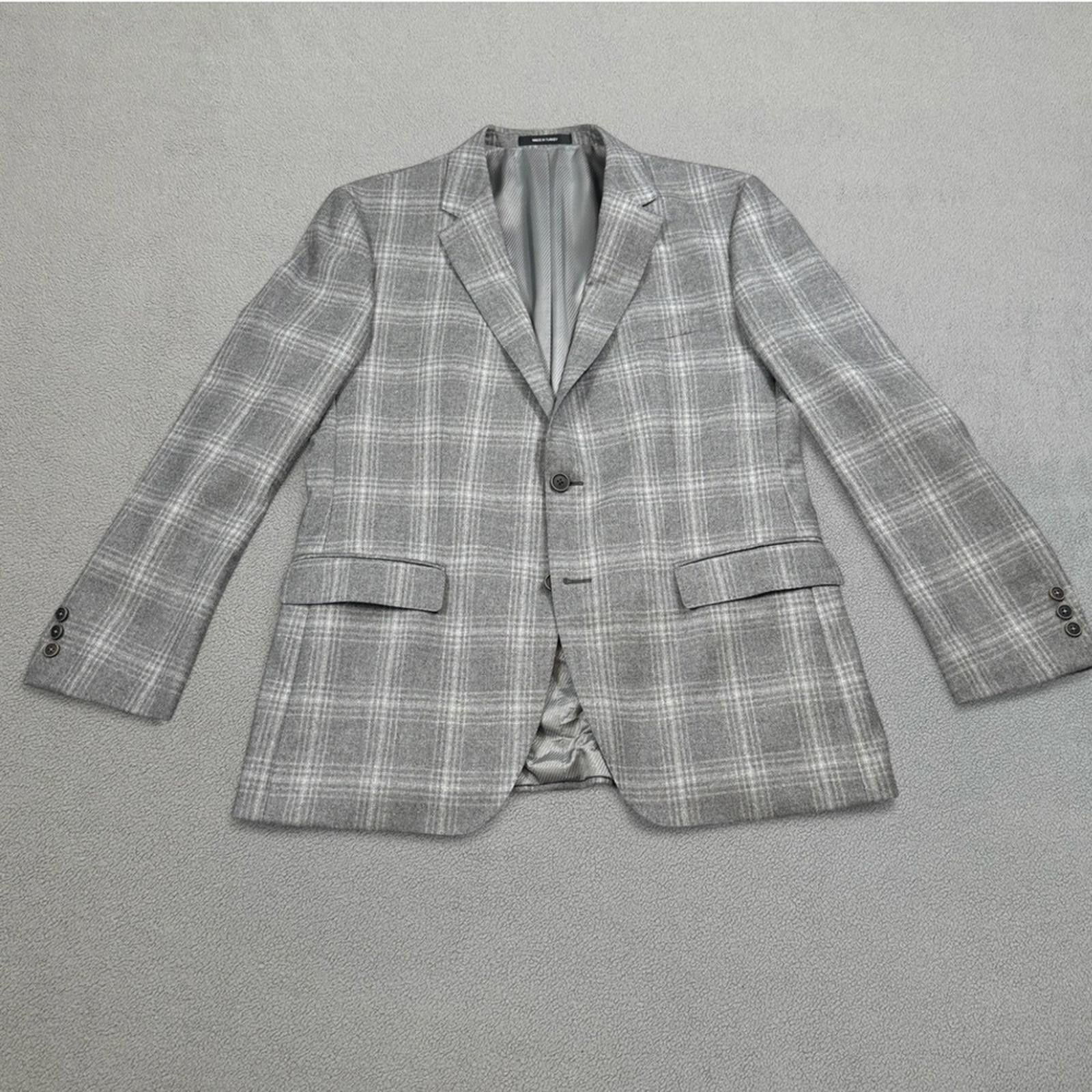Hugo Boss Hugo Boss Blazer Mens 42R The Crowley 2 Gray Sport Coat Suit Size 42R - 1 Thumbnail
