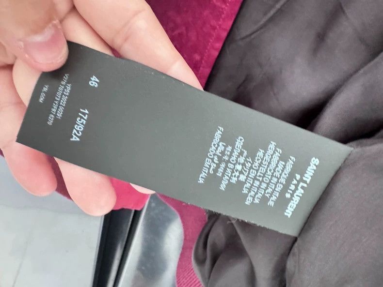 Saint Laurent Paris Saint Laurent Paris Saint Laurent Burgundy Jacket for Sale Size US M / EU 48-50 / 2 - 4 Thumbnail