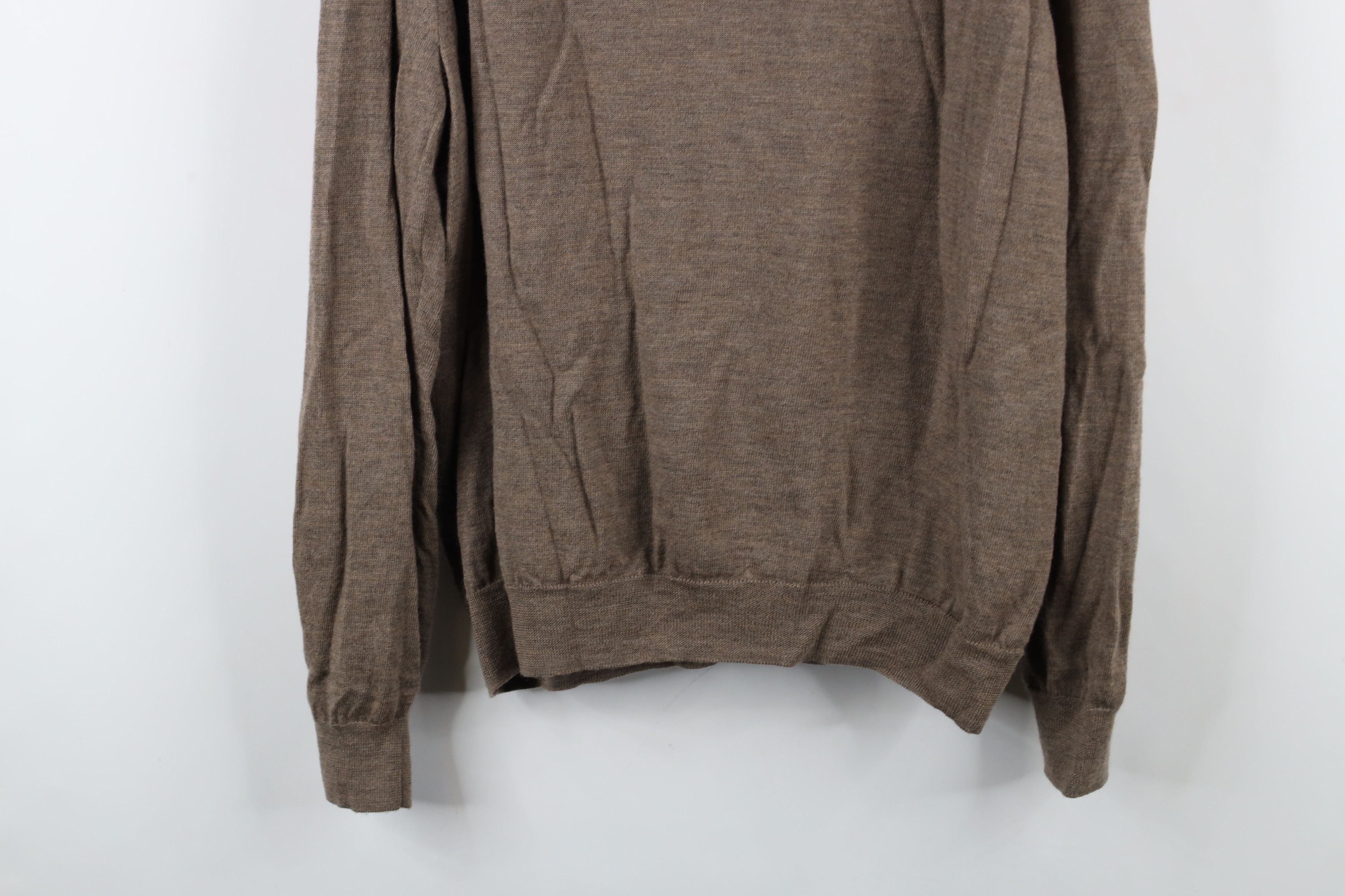 Vintage Vintage Y2K Nordstrom Fine Merino Wool Knit Half Zip Sweater Size US XXL / EU 58 / 5 - 12 Thumbnail