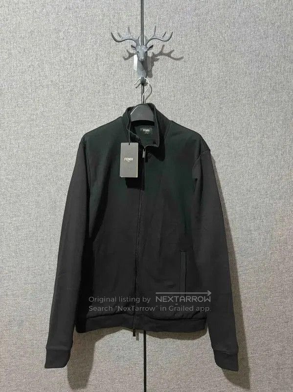 Fendi Fendi Black Cotton Logo Men's Jacket . Size US M / EU 48-50 / 2 - 1 Thumbnail