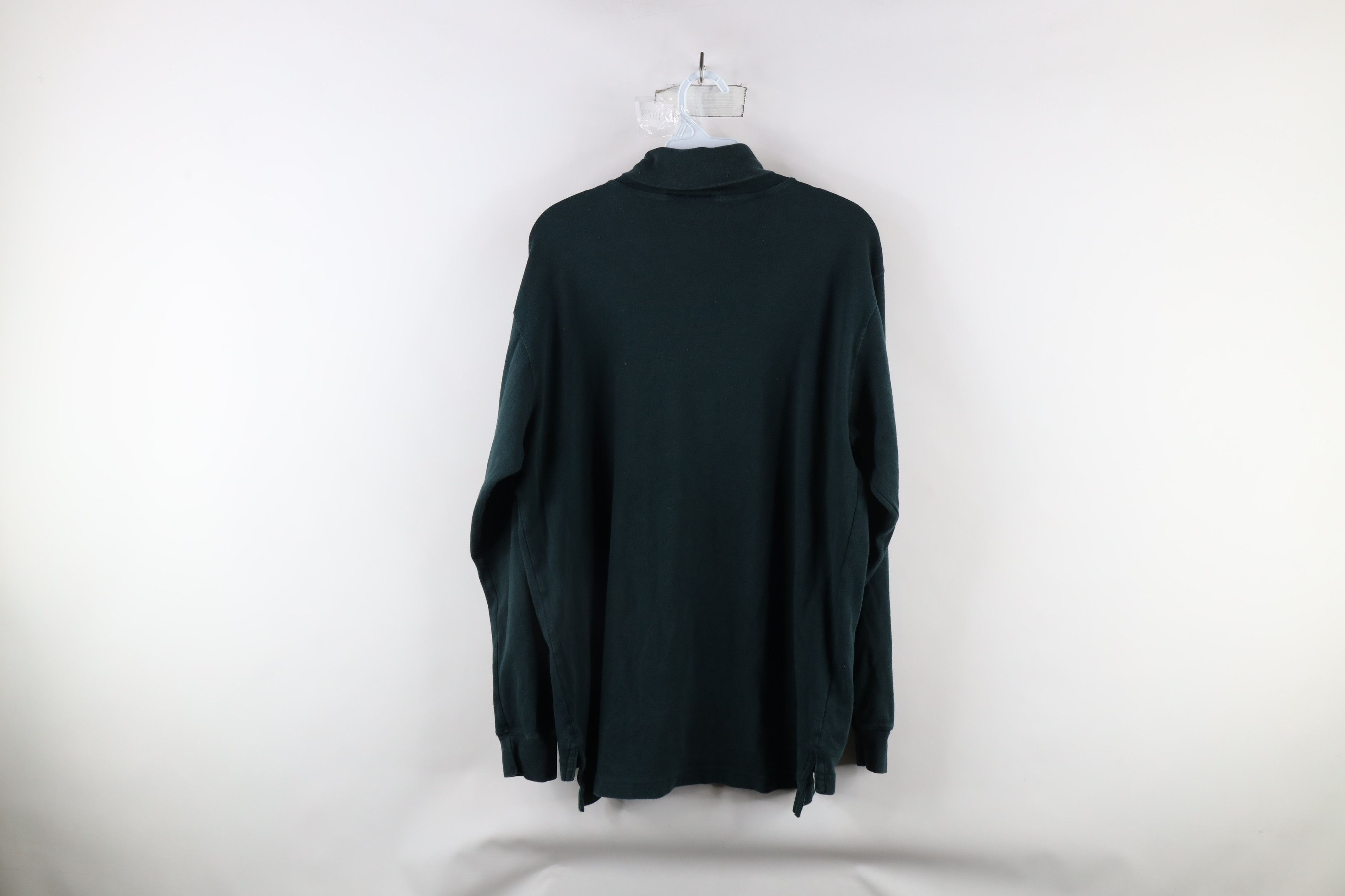 Vintage Vintage 90s Streetwear Long Sleeve Turtleneck T-Shirt Green Size US M / EU 48-50 / 2 - 6 Thumbnail