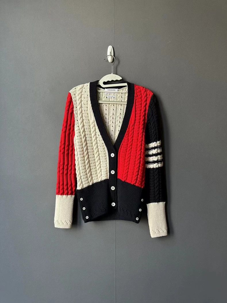 Thom Browne Thom Browne Color Block Cardigan-dmc Size US M / EU 48-50 / 2 - 1 Thumbnail