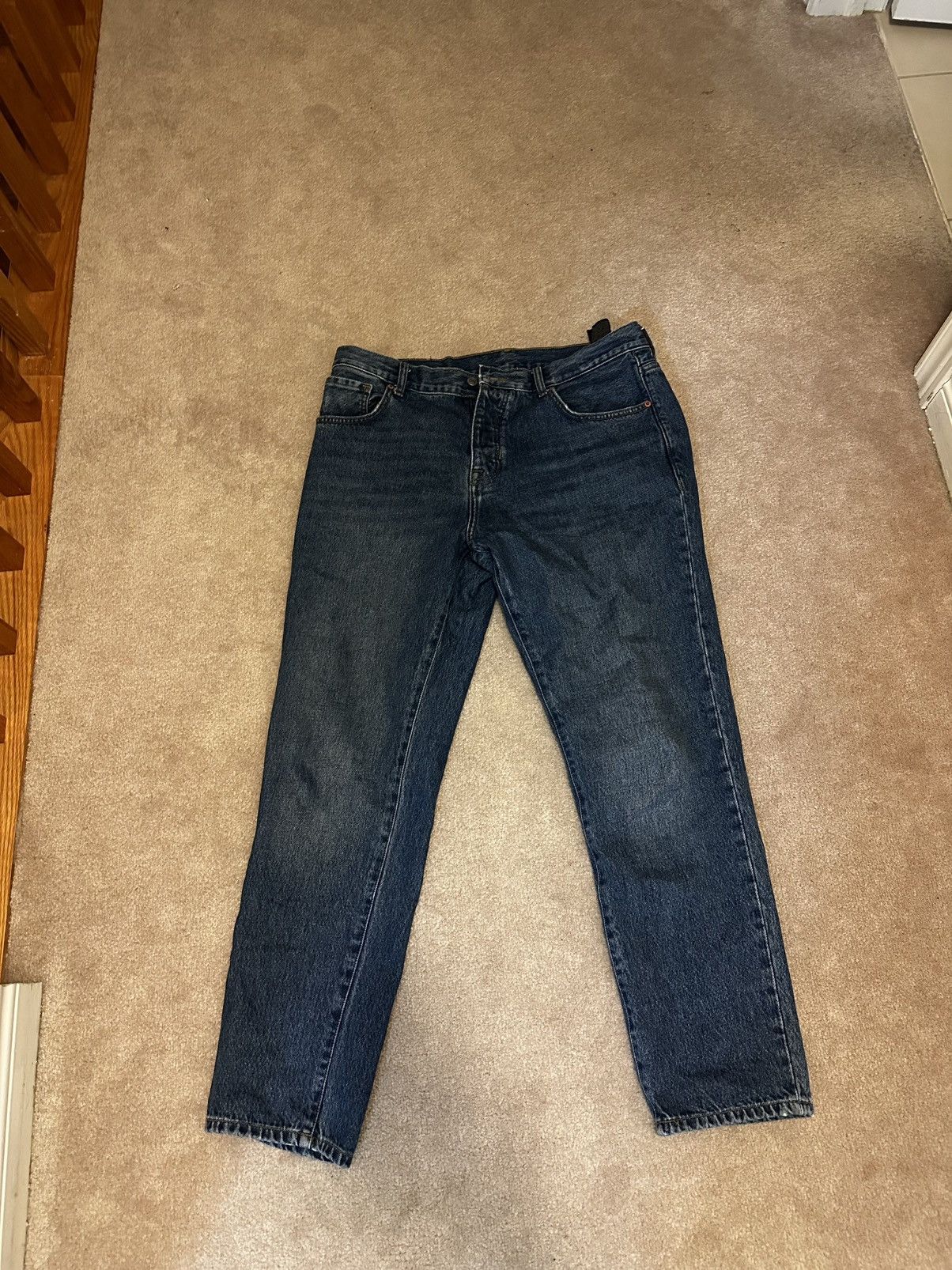 Zara Zara Medium Wash Blue Jeans Size US 34 / EU 50 - 1 Preview