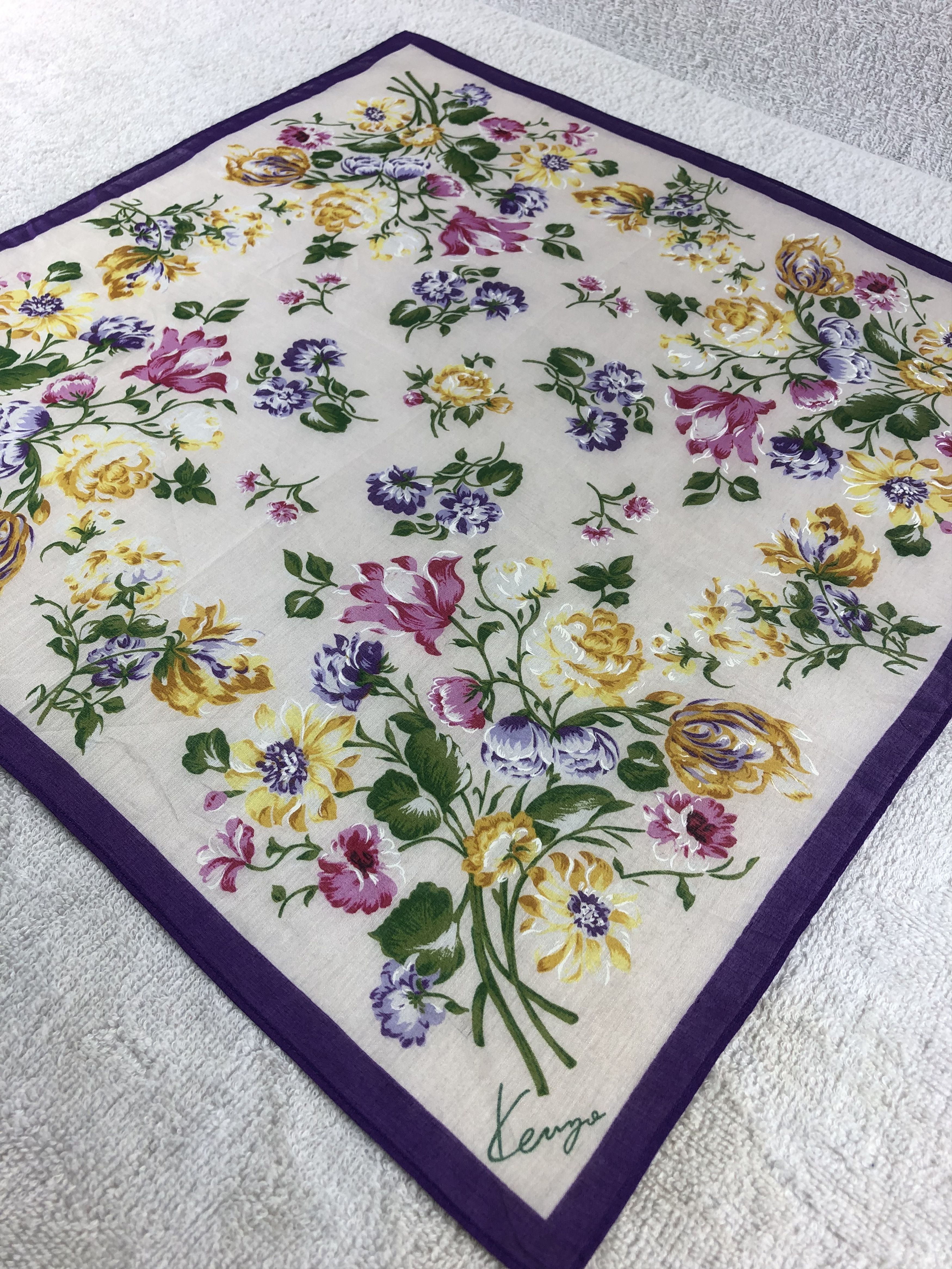 Kenzo × Vintage Kenzo Handkerchief / Bandana / Neckerchief Size ONE SIZE - 4 Thumbnail