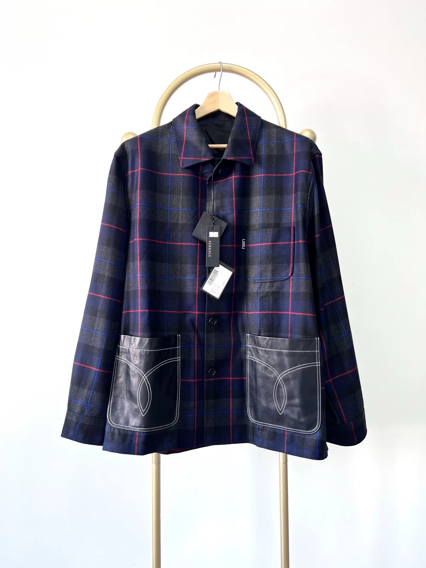 Versace Versace Men's Wool Blend Light Jacket Size US L / EU 52-54 / 3 - 1 Thumbnail