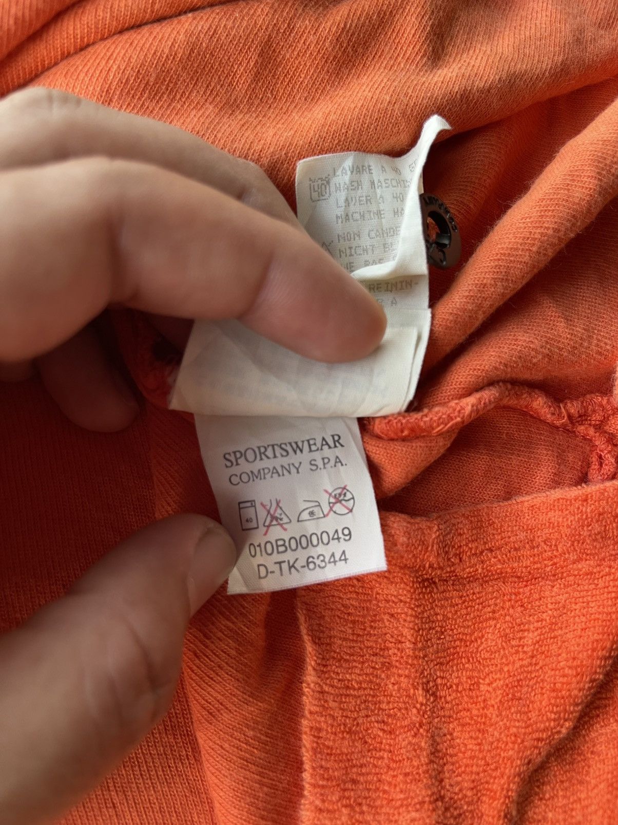 C.P. Company Vintage C. P. Company Orange Terry Cloth Polo Shirt Tee Size US L / EU 52-54 / 3 - 15 Thumbnail