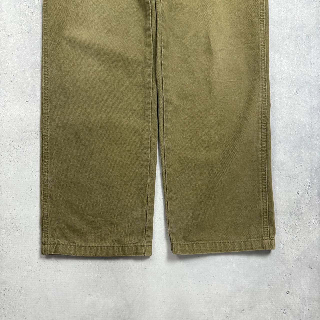 Quiksilver Vintage 2000s Quiksilver Barney Canvas Carpenter Pants Khaki Size US 31 - 5 Thumbnail