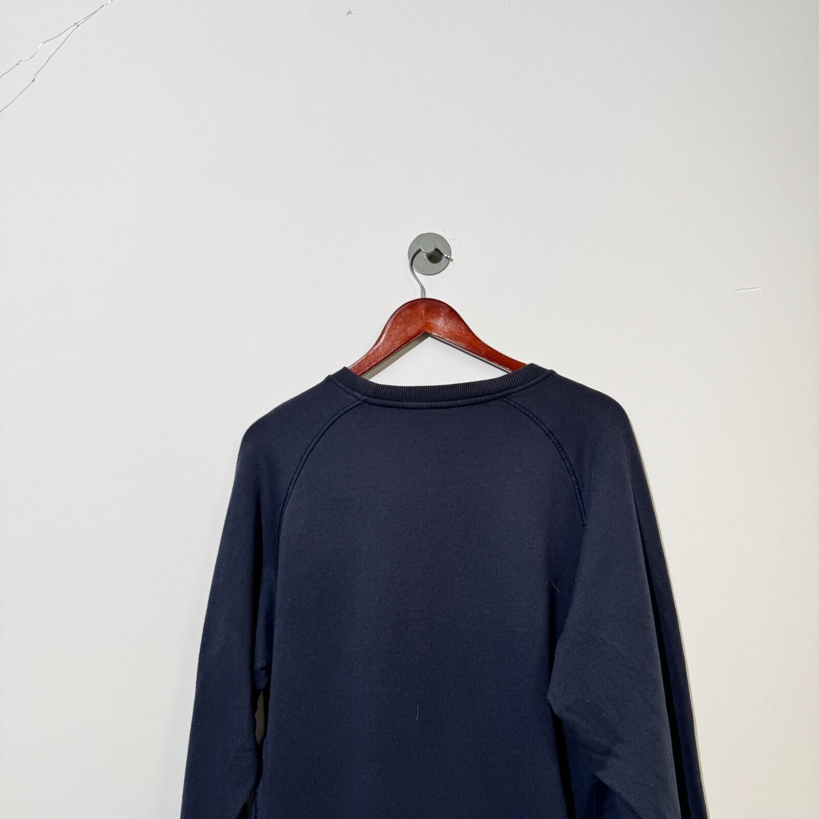 Adidas × Vintage Vintage Adidas Unisex Navy Blue Cotton Crewneck Size M Size US M / EU 48-50 / 2 - 11 Thumbnail