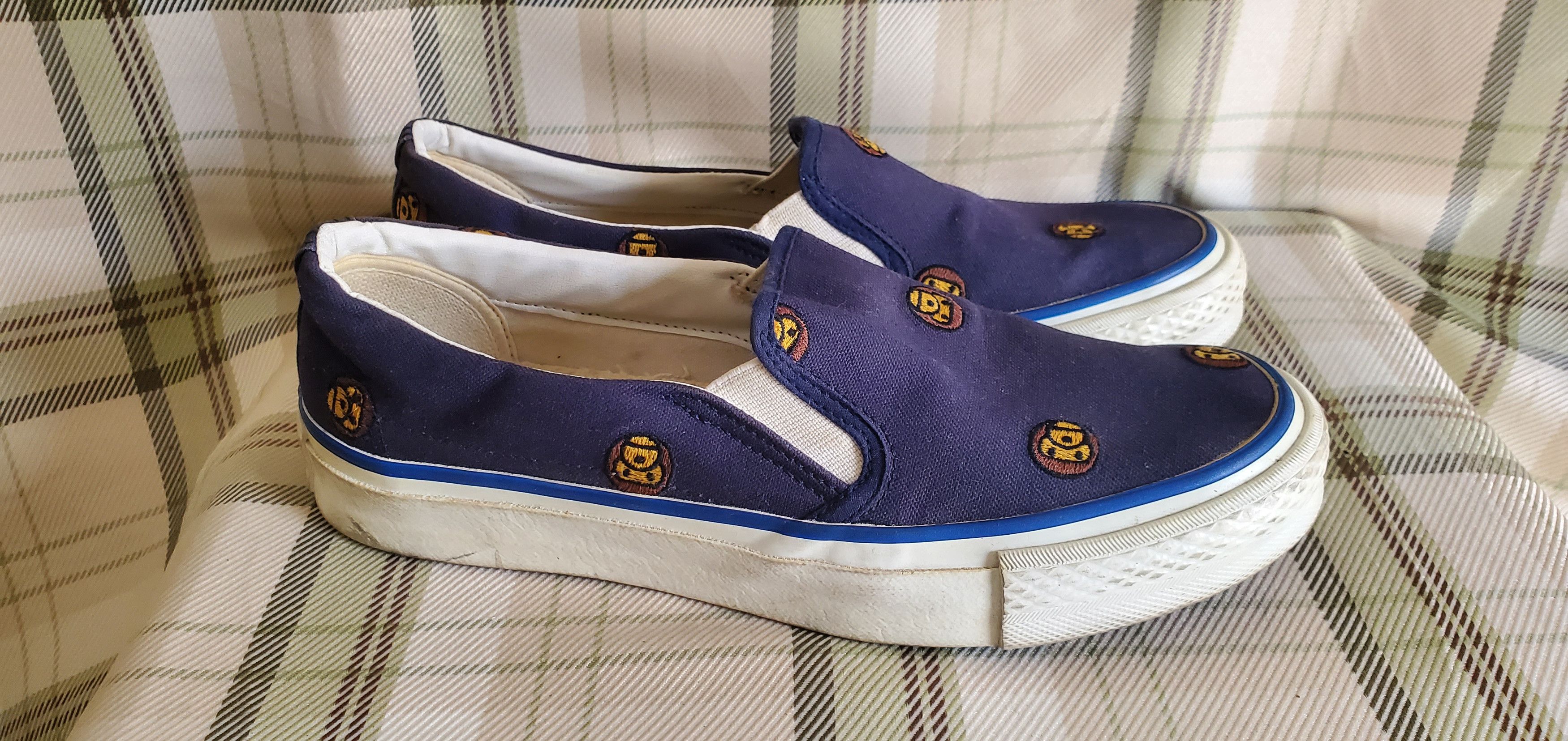 Bape Bape Blue Monkey Lo Top Sneakers Size US 5 / IT 35 - 3 Thumbnail