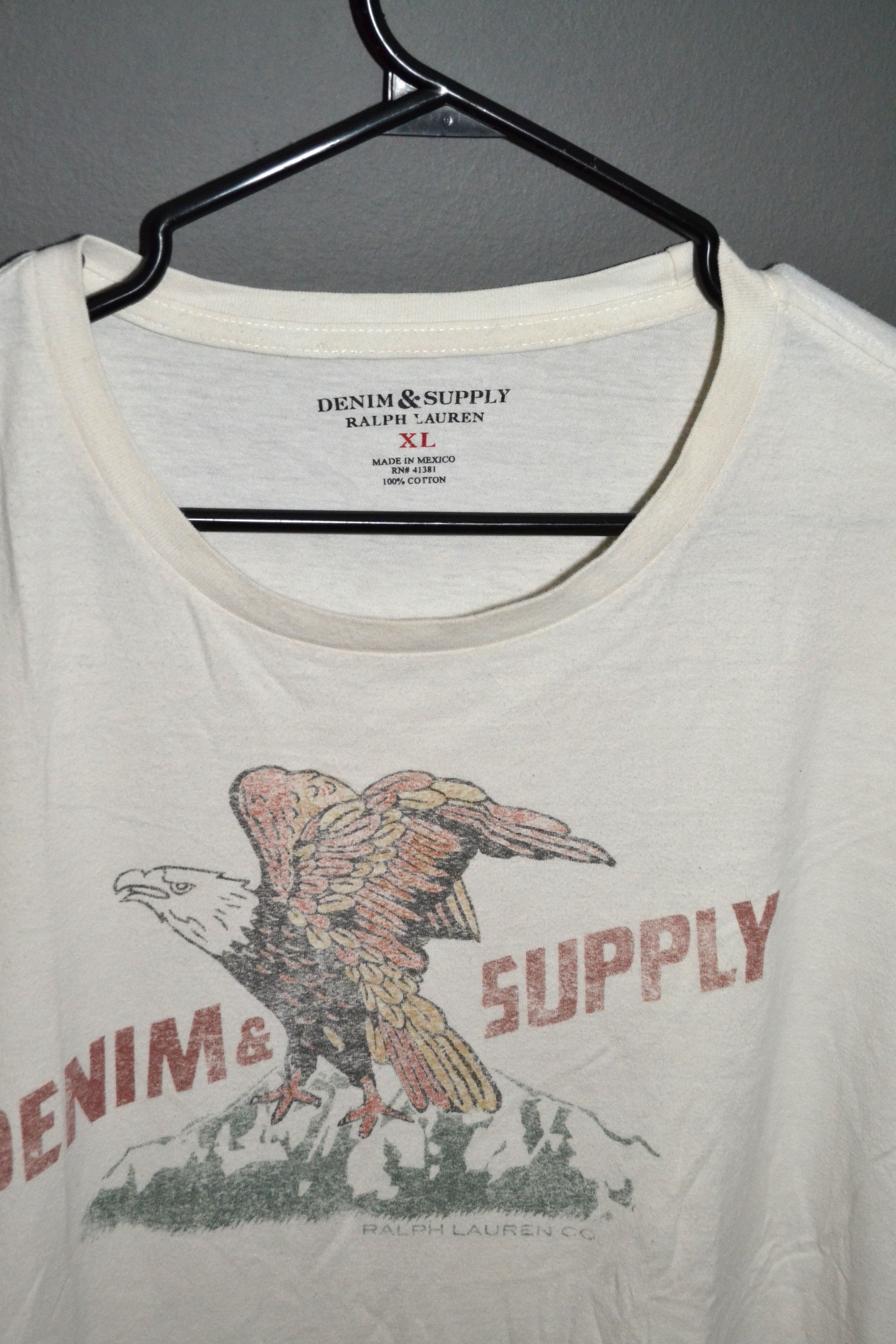 Denim & Supply Ralph Lauren × Ralph Lauren Ralph Lauren Denim And Supply RRL Eagle T shirt XL Size US XL / EU 56 / 4 - 3 Thumbnail