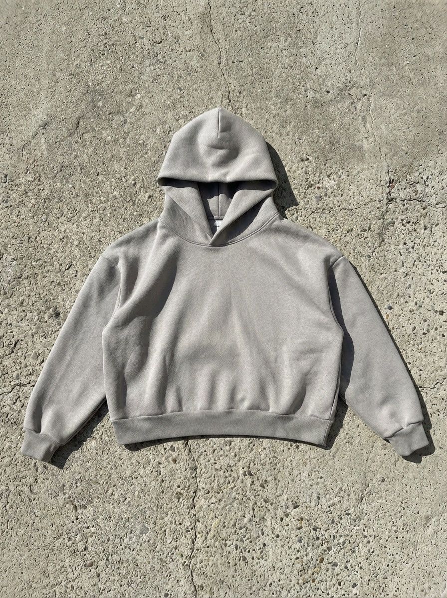 Vintage Boxy Fit Double Layer Hoodie Vintage Arctic Grey Oversize Size US M / EU 48-50 / 2 - 2 Thumbnail