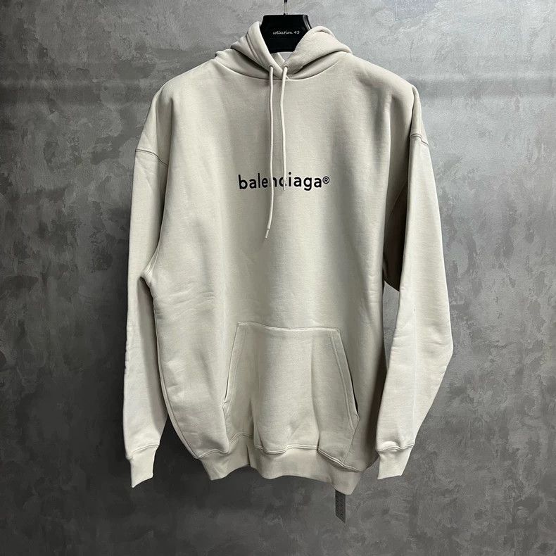 Balenciaga Balenciaga Grey monogrammed logo printed hooded long sleeve Size US XS / EU 42 / 0 - 1 Thumbnail