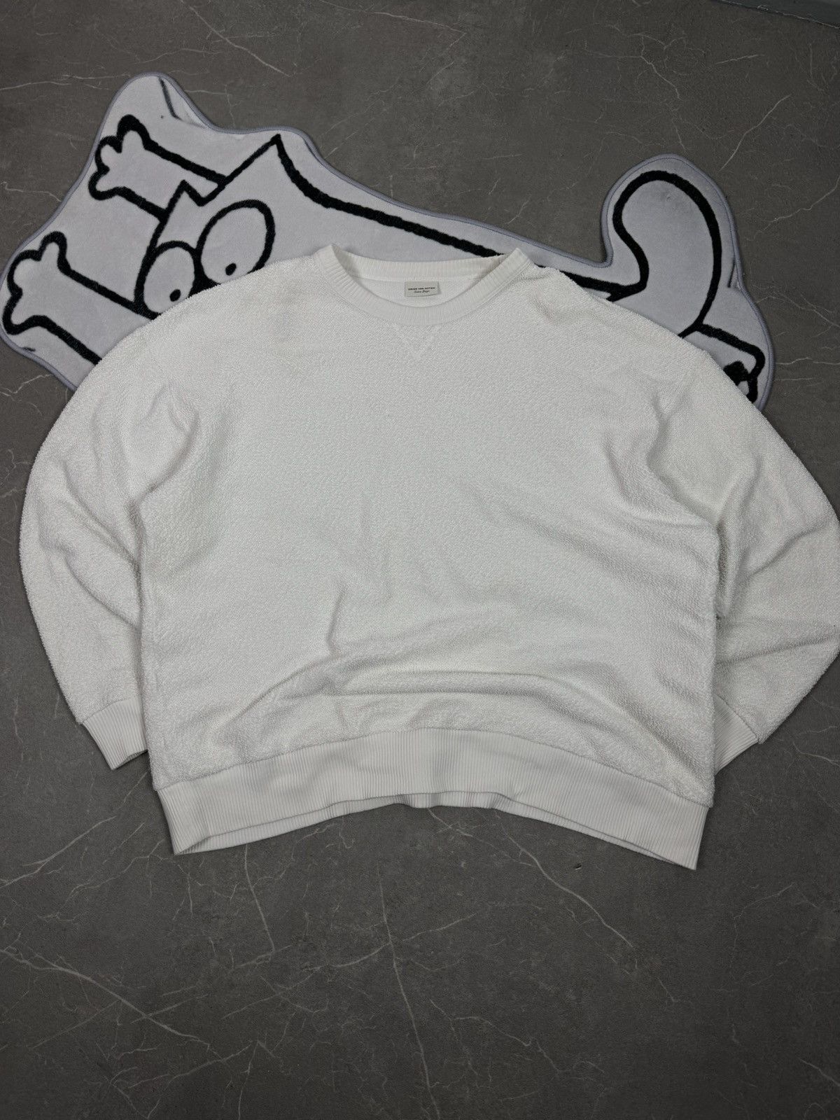 Dries Van Noten Dries Van Noten Pulover Size Xl White Oversized Y2K Size US XL / EU 56 / 4 - 2 Thumbnail