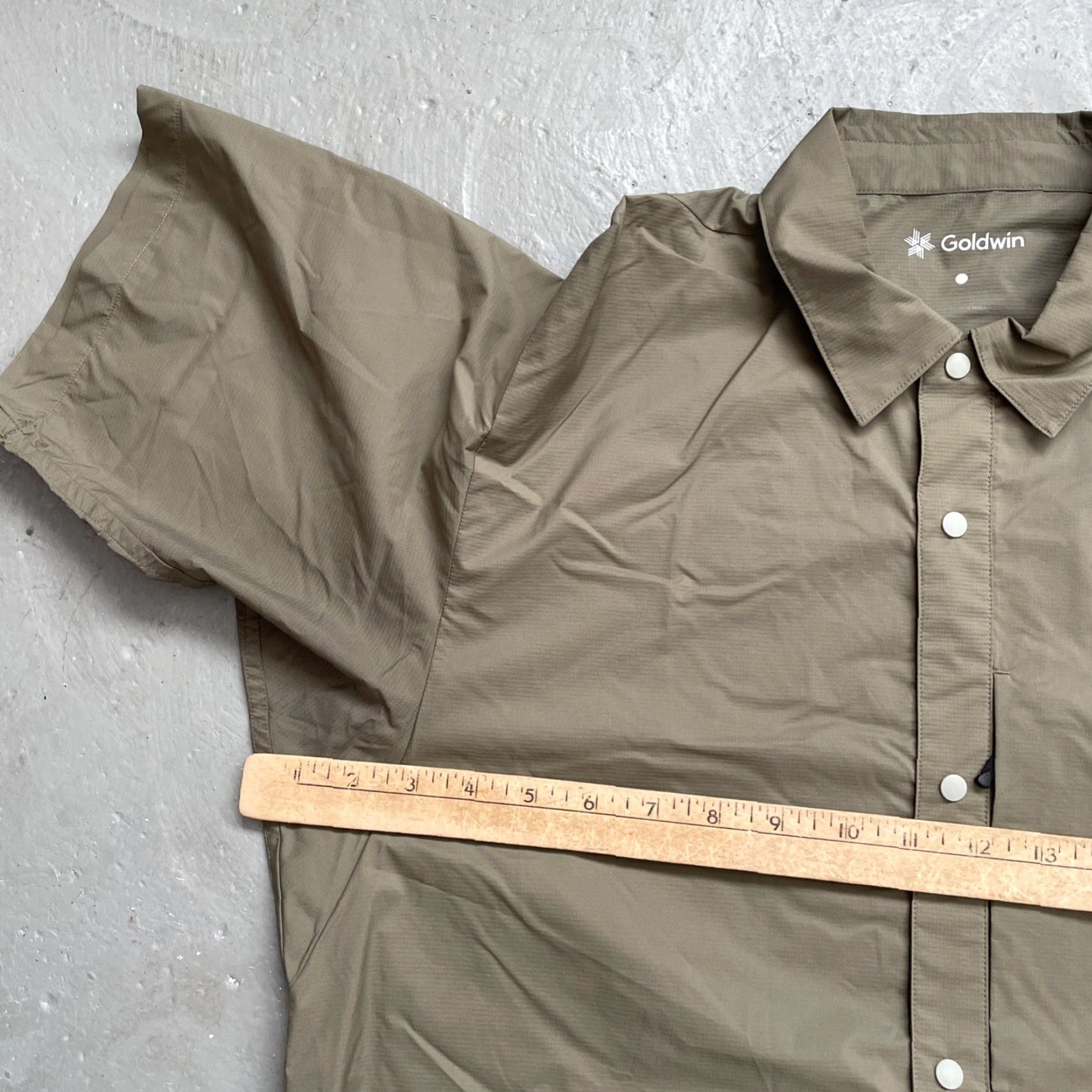 Goldwin Goldwin Japan (GM54105) Pertex Double Cloth Hike Shirt Nylon Outdoor Camp 2 (M) Shirt Adult Medium Nylon Outdoor Hiking 90s Theme Mens Size US XS / EU 42 / 0 - 2 Thumbnail