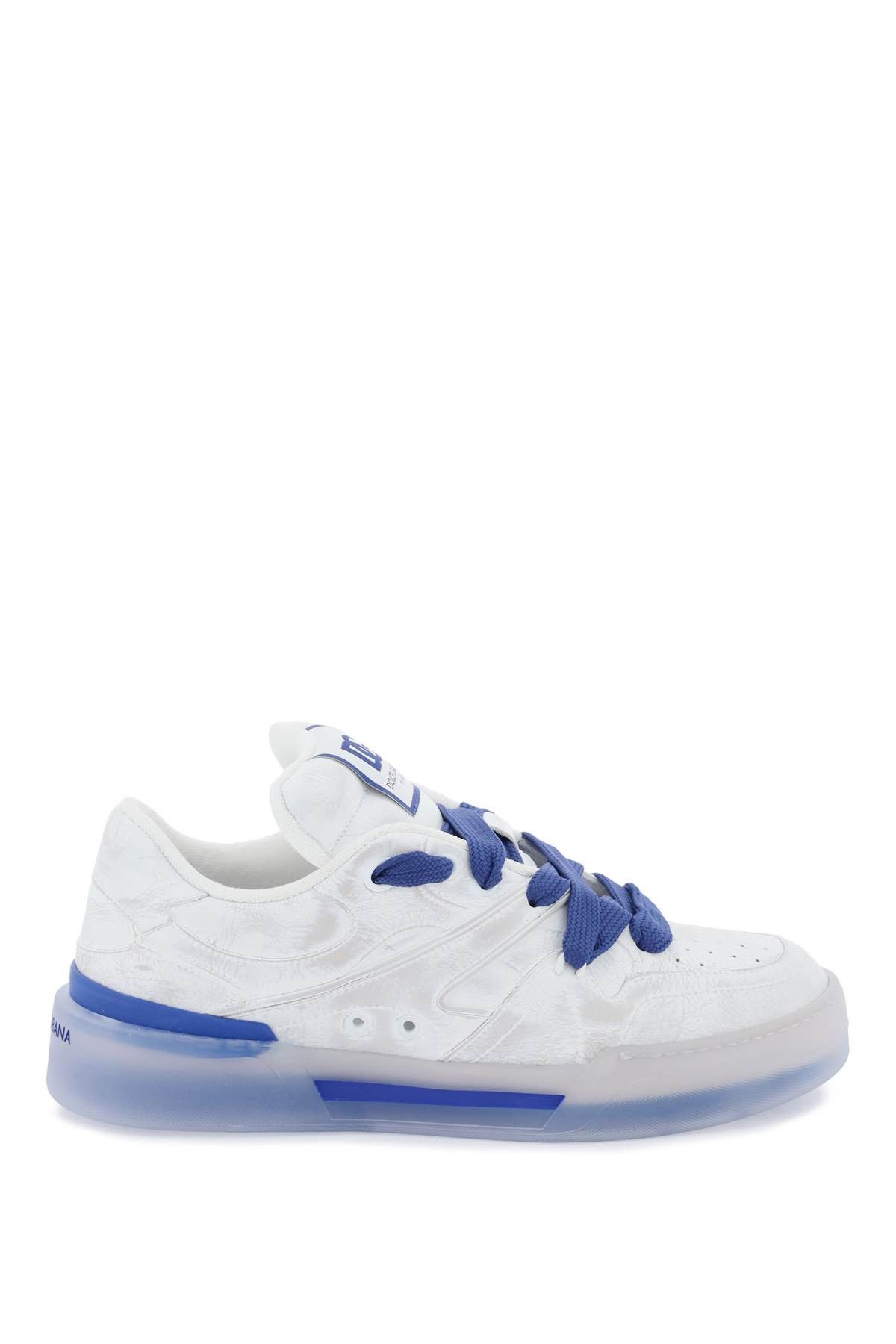 image of Dolce Gabbana New Roma Sneakers in Bianco Bluette, Men's (Size 9)