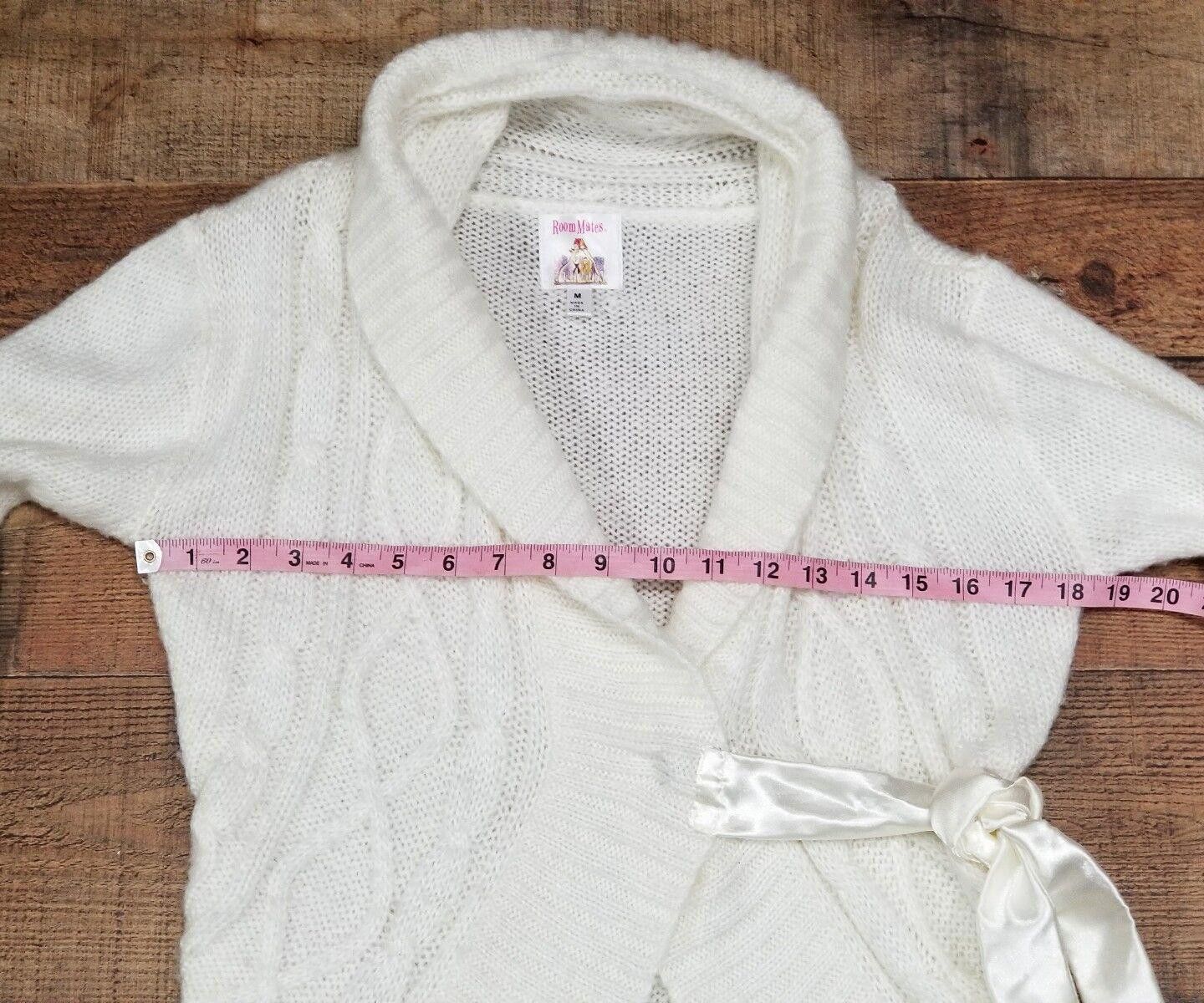 Designer Roommates Sweater Size Medium White Ivory Ties at waist v Size M / US 6-8 / IT 42-44 - 8 Thumbnail