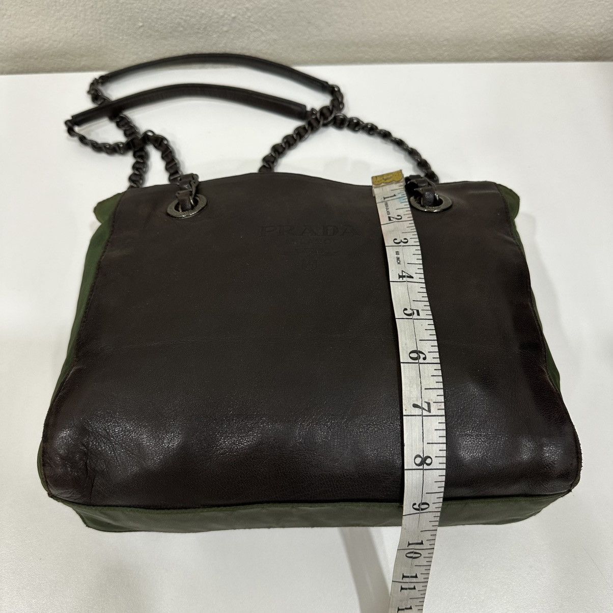 Prada PRADA NAPPA & TESSUTO CATENA SHOULDER CHAIN TOTE BAG Size ONE SIZE - 12 Thumbnail