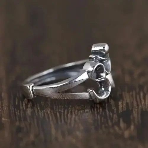 Jewelry × Sterling Silver × Vintage S925 Sterling Silver Ring Adjustable Size ONE SIZE - 4 Thumbnail