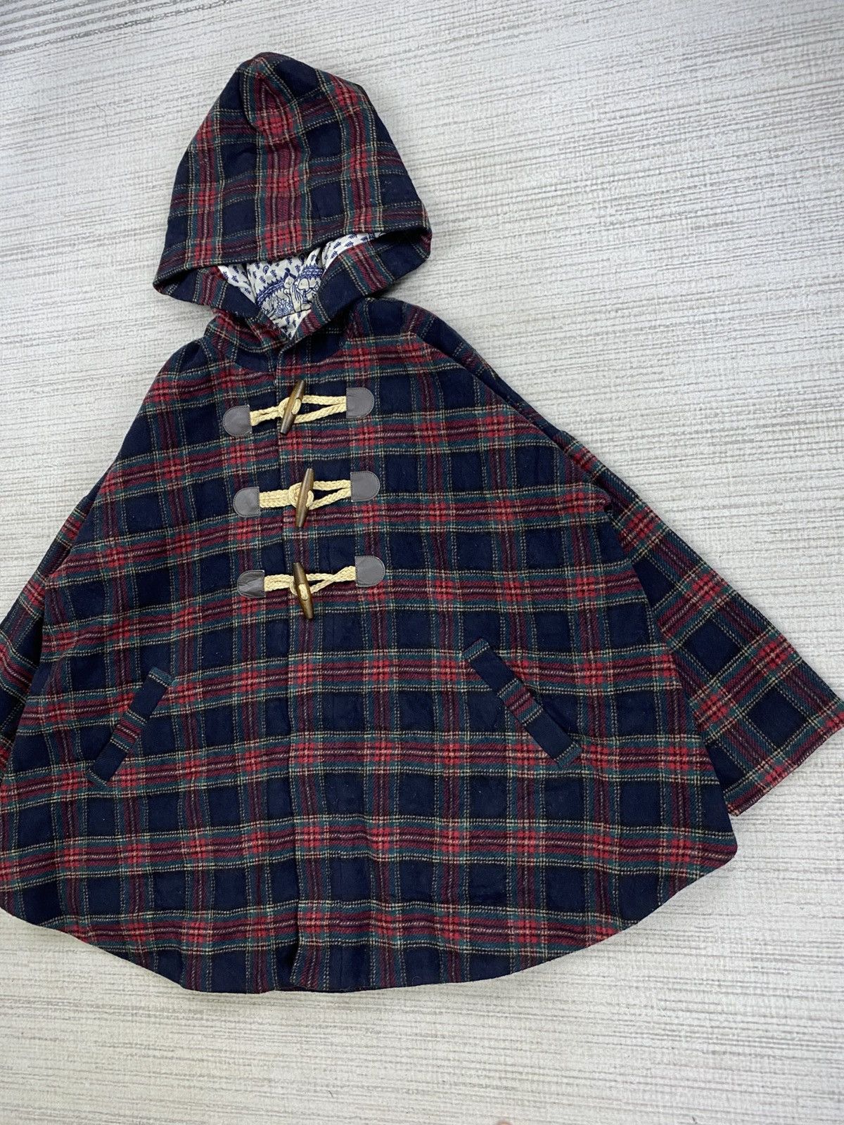 Ne-Net Vintage Issey Miyake Ne-Net Checked Batwing Duffle Jacket Size US M / EU 48-50 / 2 - 3 Thumbnail