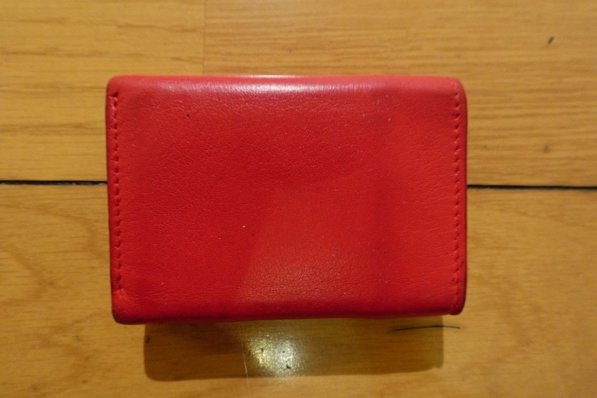 Balenciaga Balenciaga Red Leather Trifold Wallet Size ONE SIZE - 3 Thumbnail